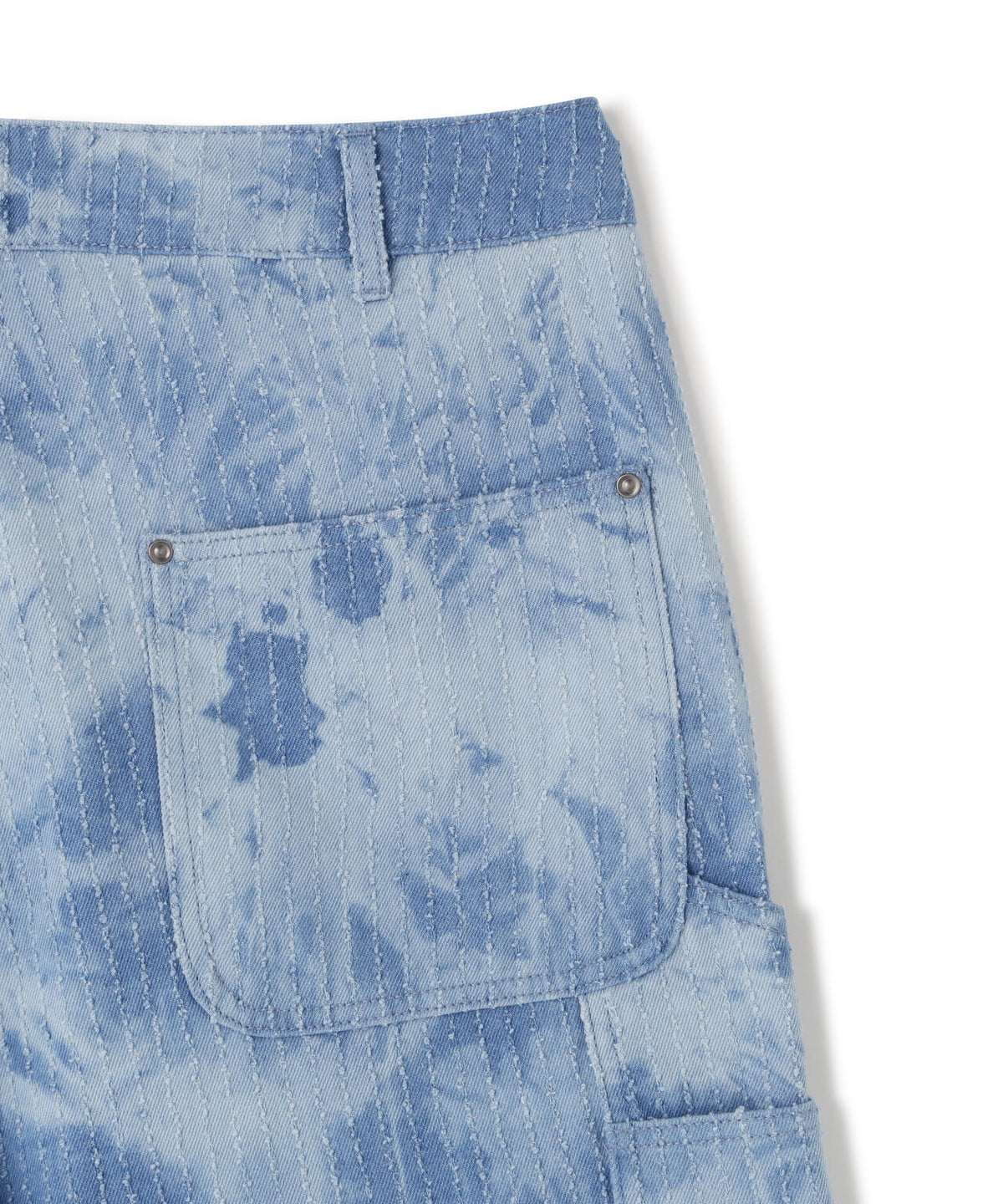 WHITELAND/ホワイトランド/TIE-DYE W-KNEE SHORTS