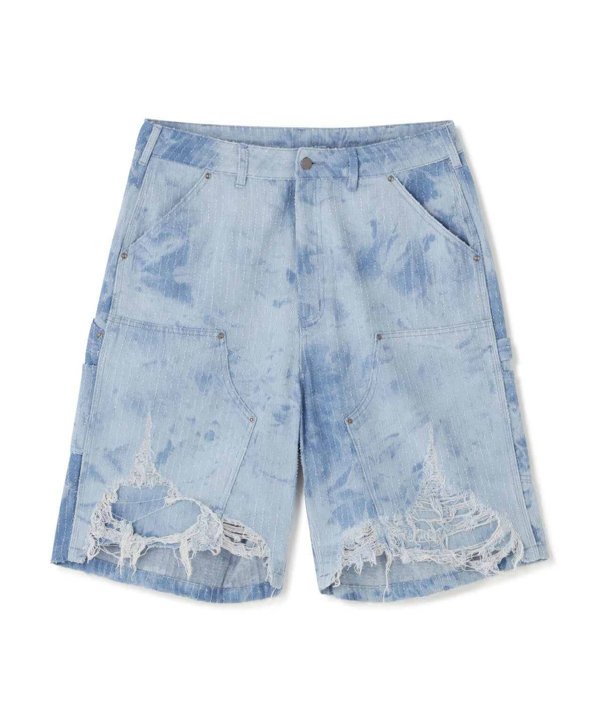 WHITELAND/ホワイトランド/TIE-DYE W-KNEE SHORTS