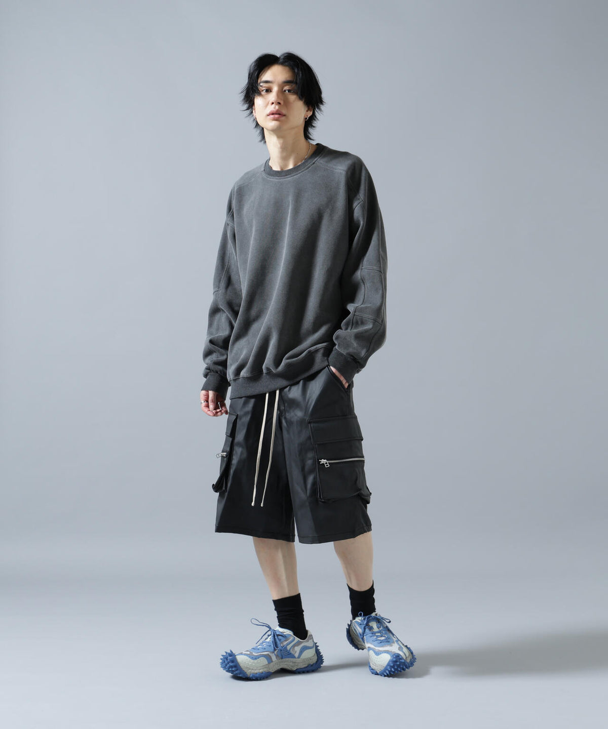 【WEB&DEPOT限定】DankeSchon/ダンケシェーン/COATING CARGO SHORTS
