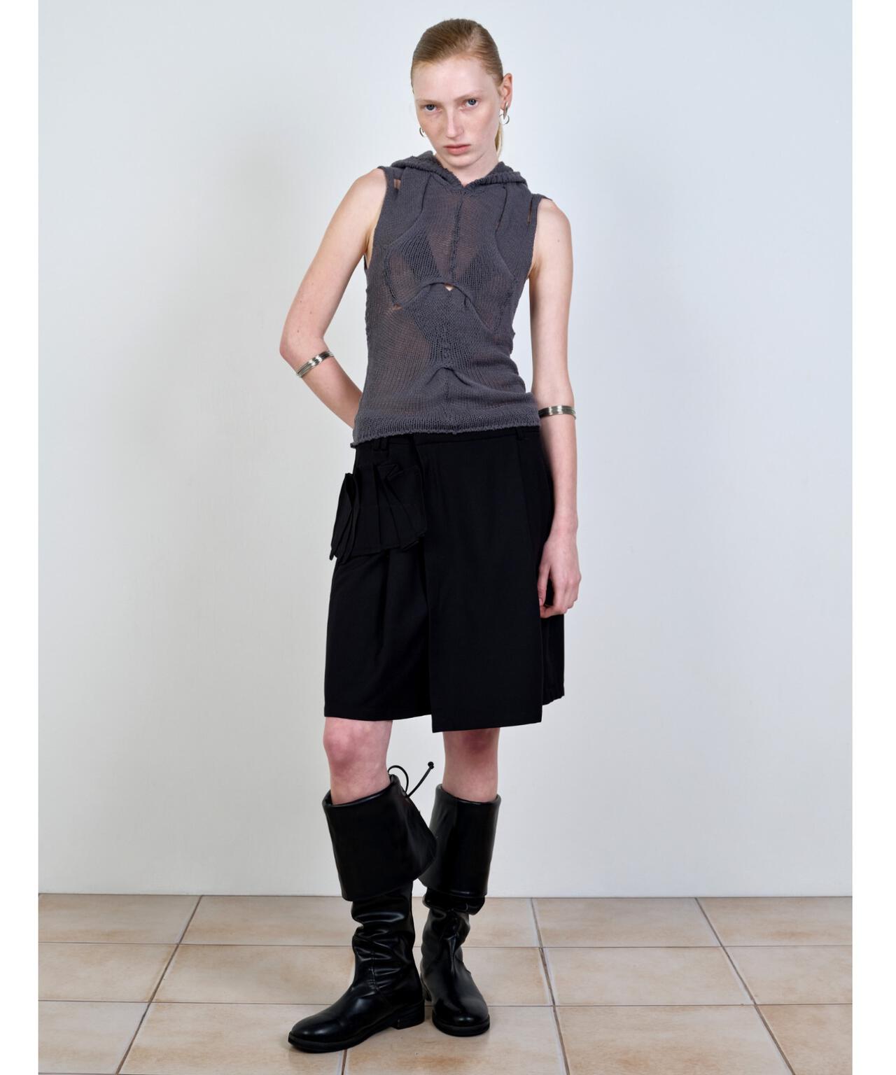 NACHE/ナチェ/WRAP BERMUDA PANTS