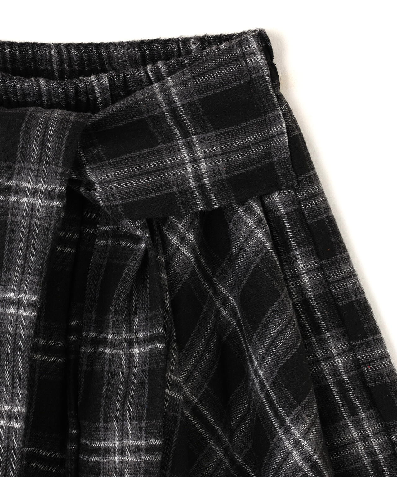 SIS/エスアイエス/Wrap check skirt