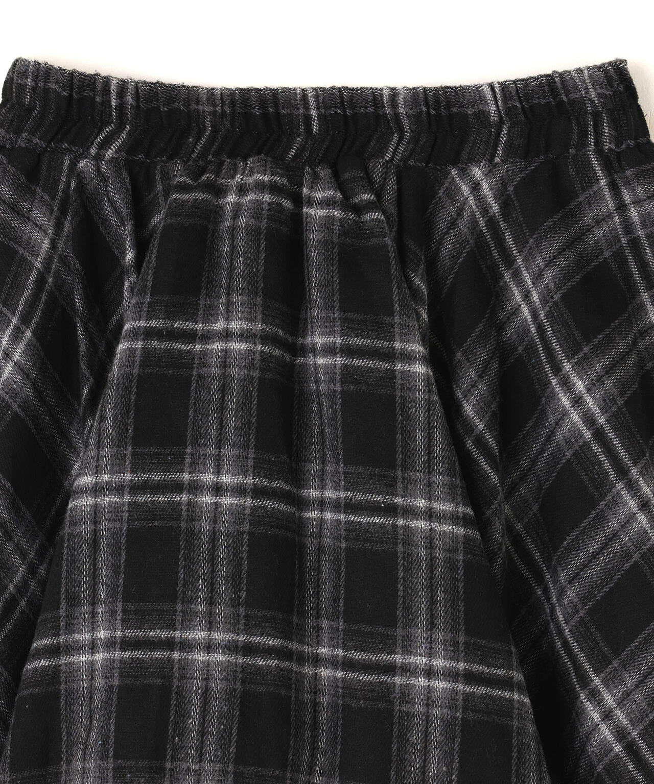 SIS/エスアイエス/Wrap check skirt