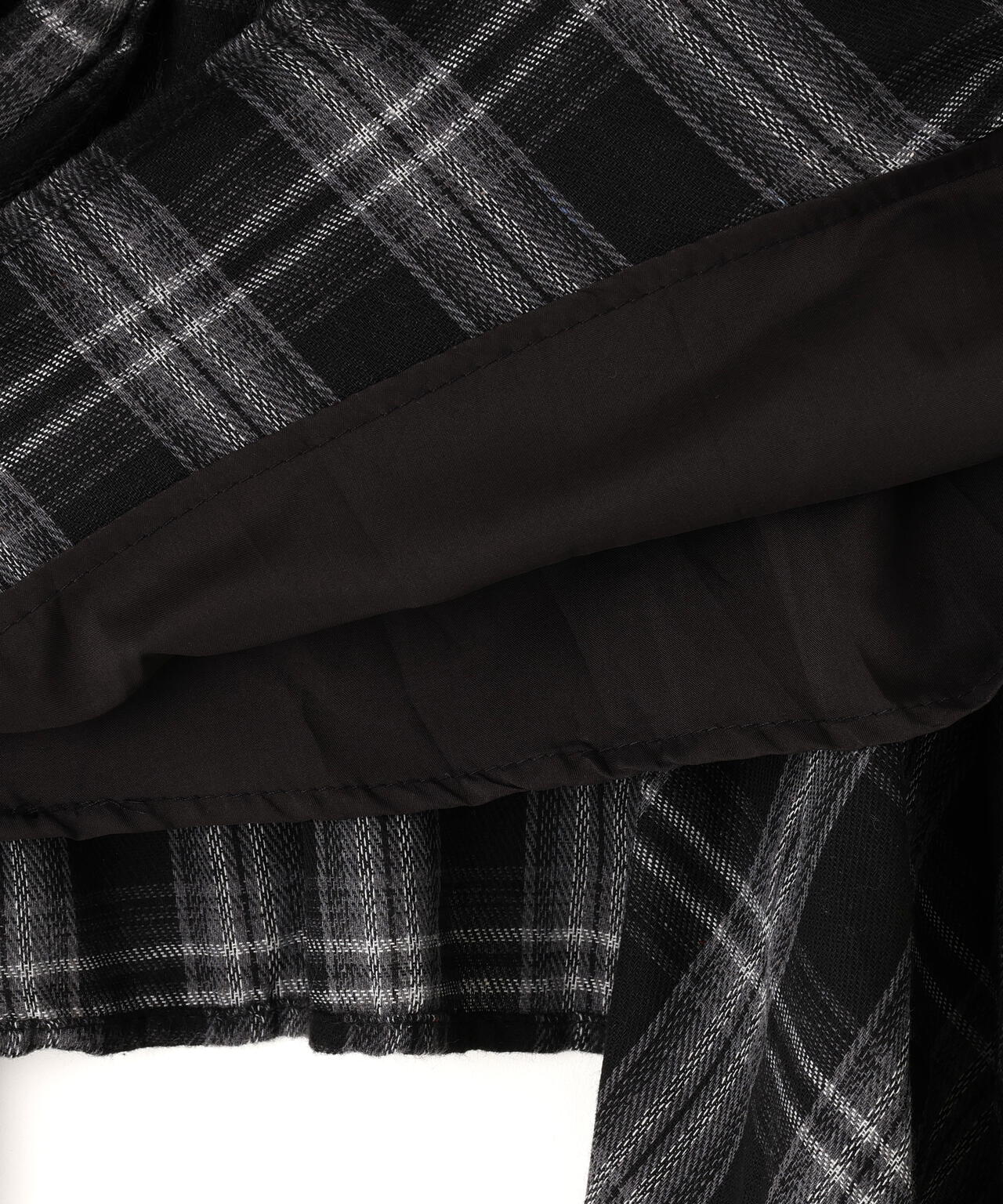 SIS/エスアイエス/Wrap check skirt
