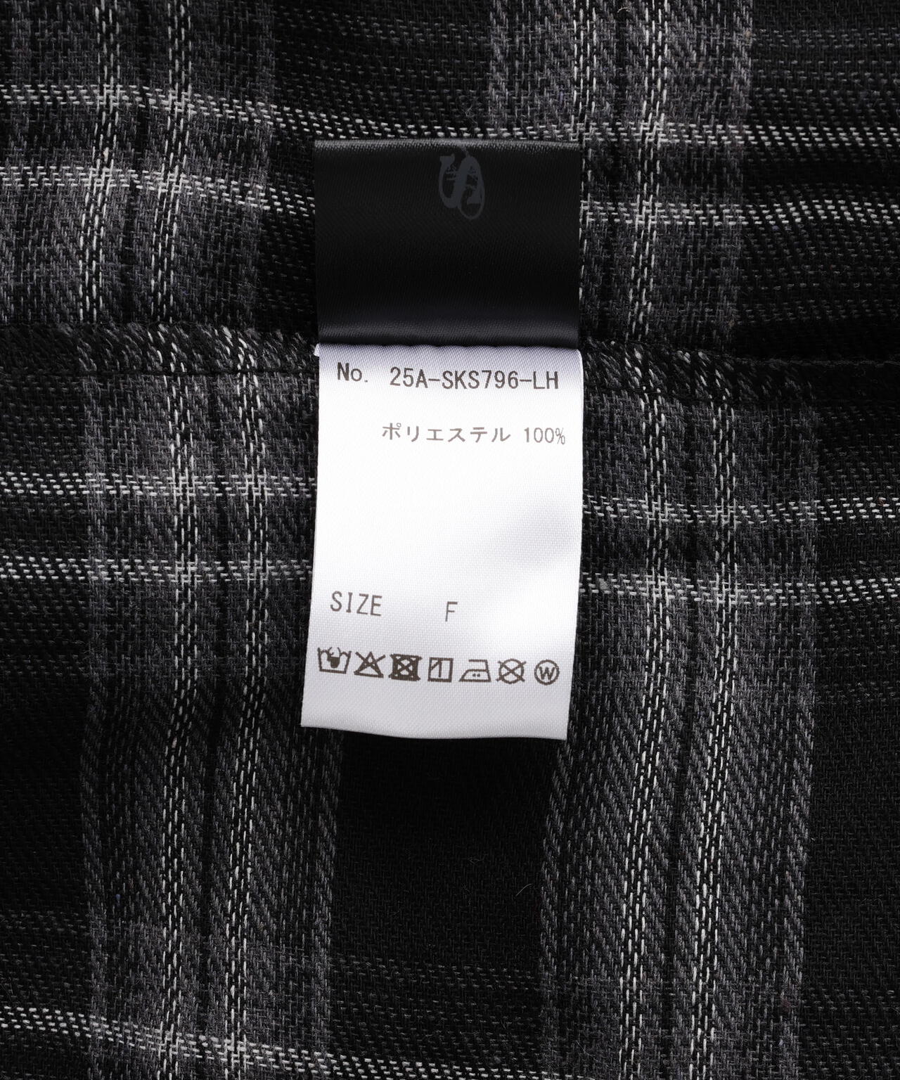 SIS/エスアイエス/Wrap check skirt