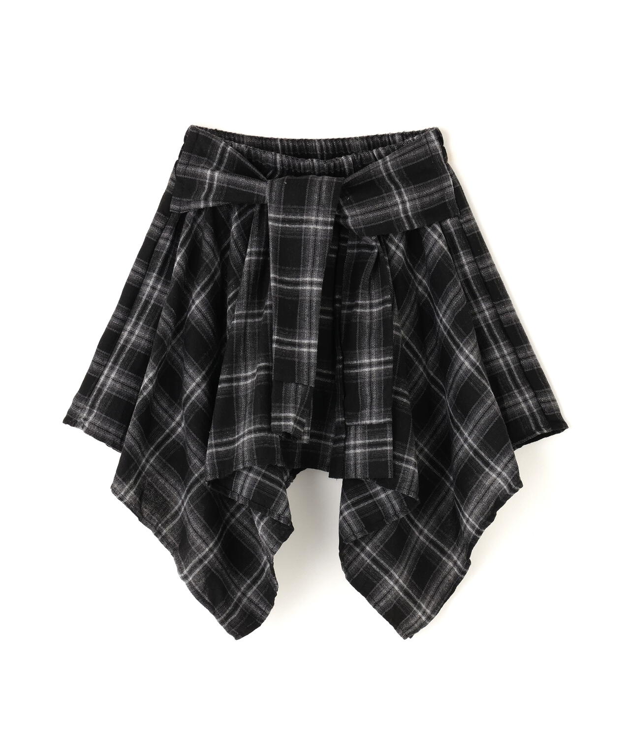 SIS/エスアイエス/Wrap check skirt