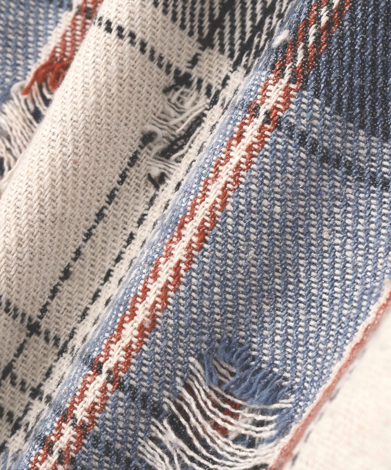 DankeSchon/ダンケシェーン/DAMAGE CAMO CHECK L/S SHIRTS