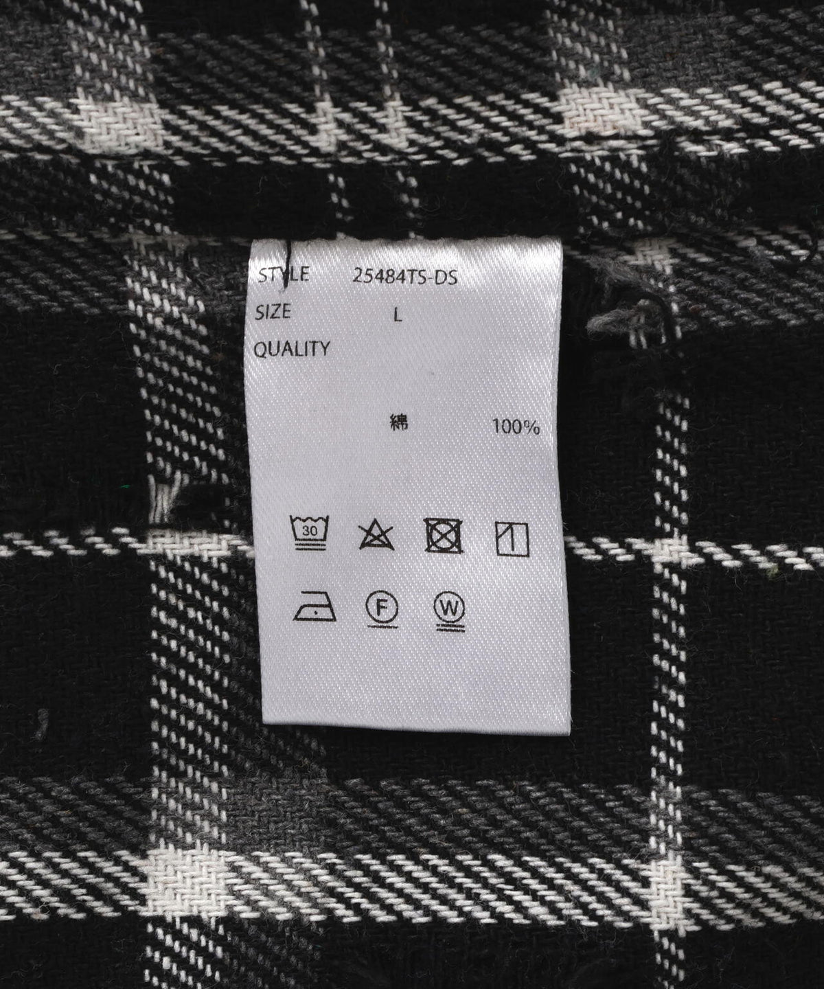 DankeSchon/ダンケシェーン/DAMAGE PAINT CHECK L/S SHIRTS