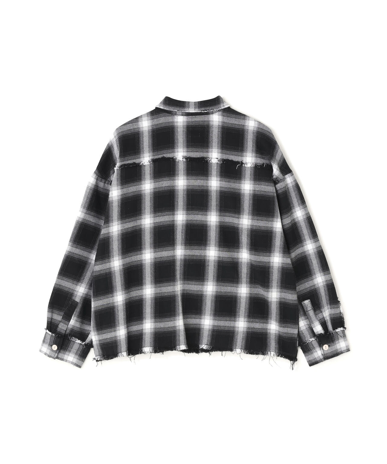 DankeSchon/ダンケシェーン/FLANNEL DAMAGE SHIRTS OMBRE