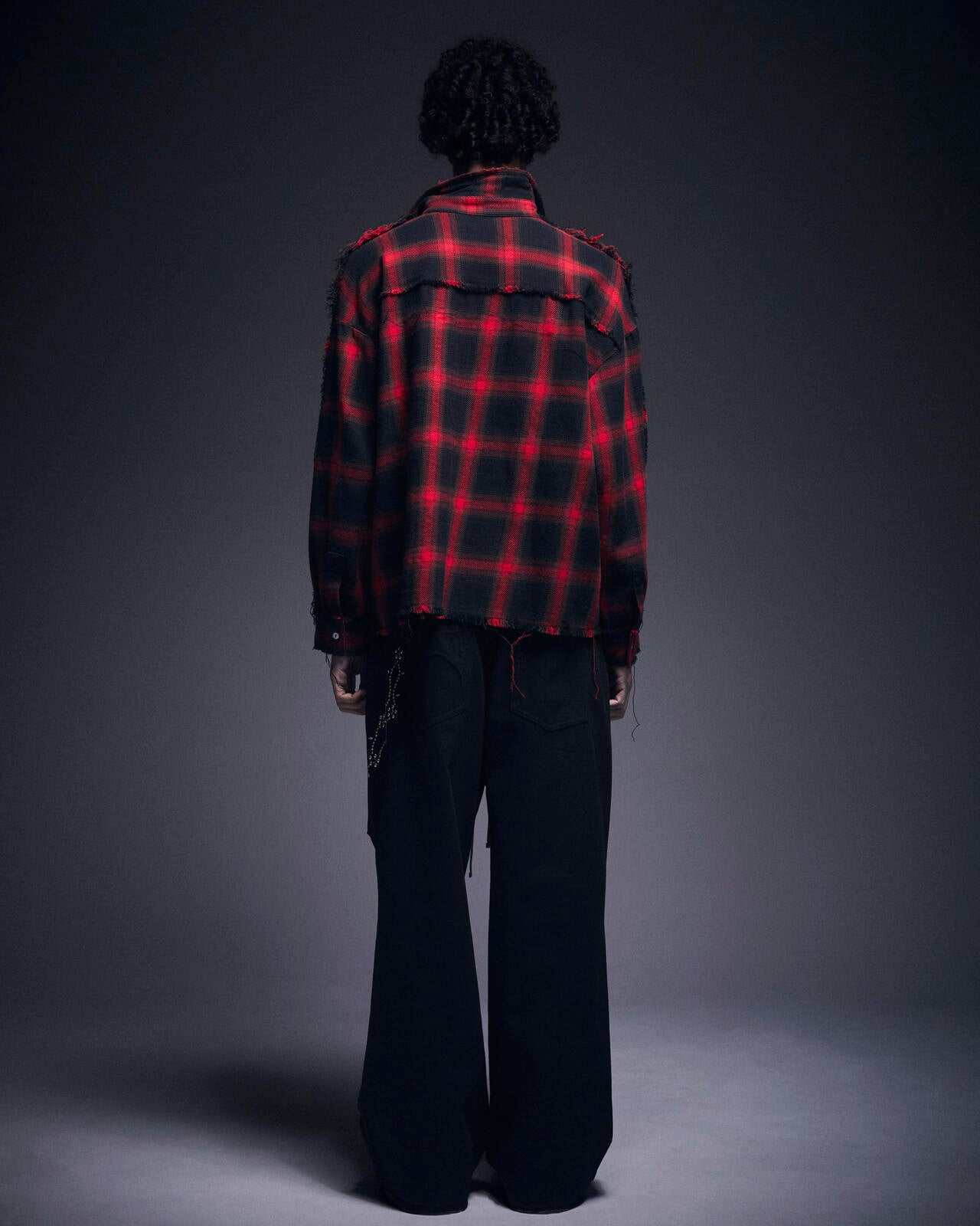 DankeSchon/ダンケシェーン/FLANNEL DAMAGE SHIRTS OMBRE