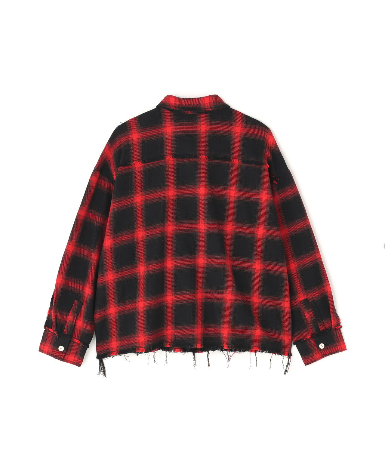 DankeSchon/ダンケシェーン/FLANNEL DAMAGE SHIRTS OMBRE