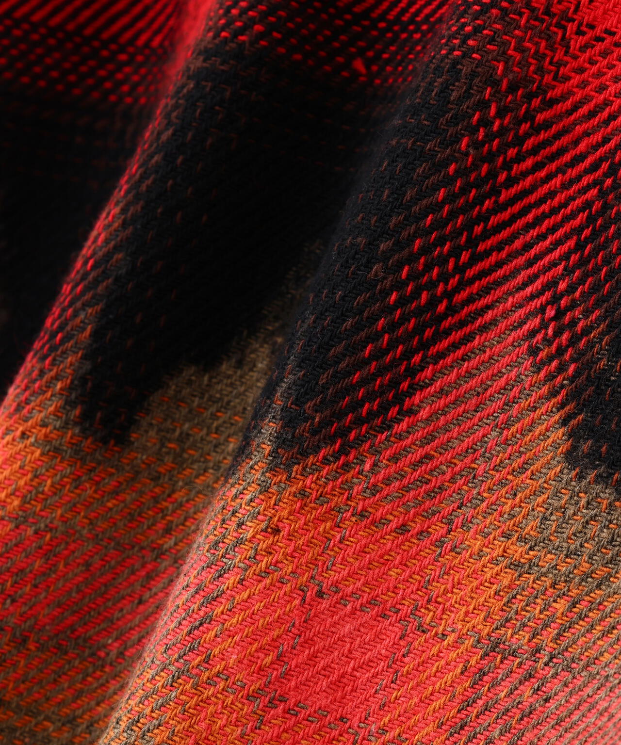 DankeSchon/ダンケシェーン/FLANNEL DAMAGE OMBRE BLEACH CHECK SHIRTS