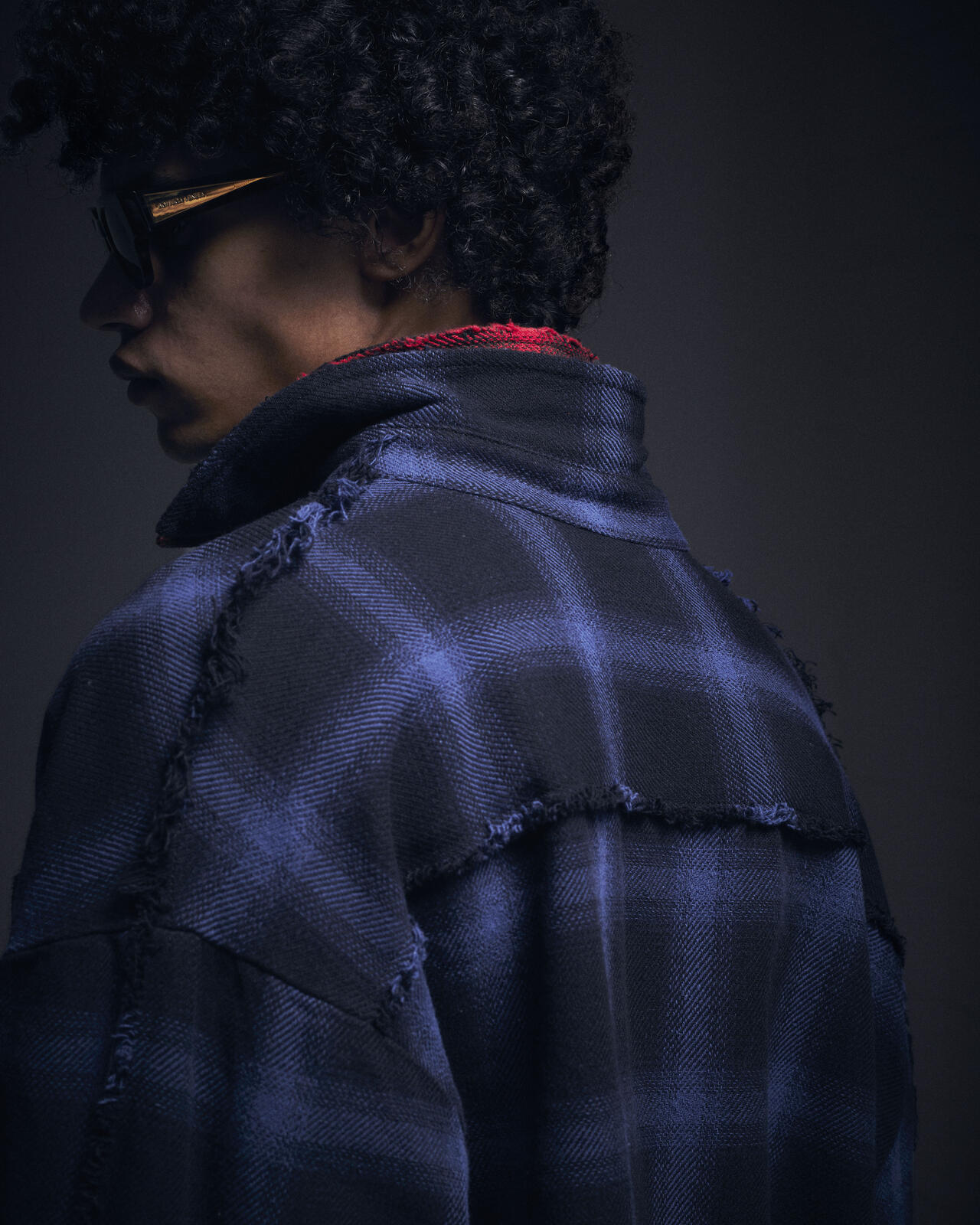 DankeSchon/ダンケシェーン/FLANNEL DAMAGE OMBRE BLEACH CHECK SHIRTS