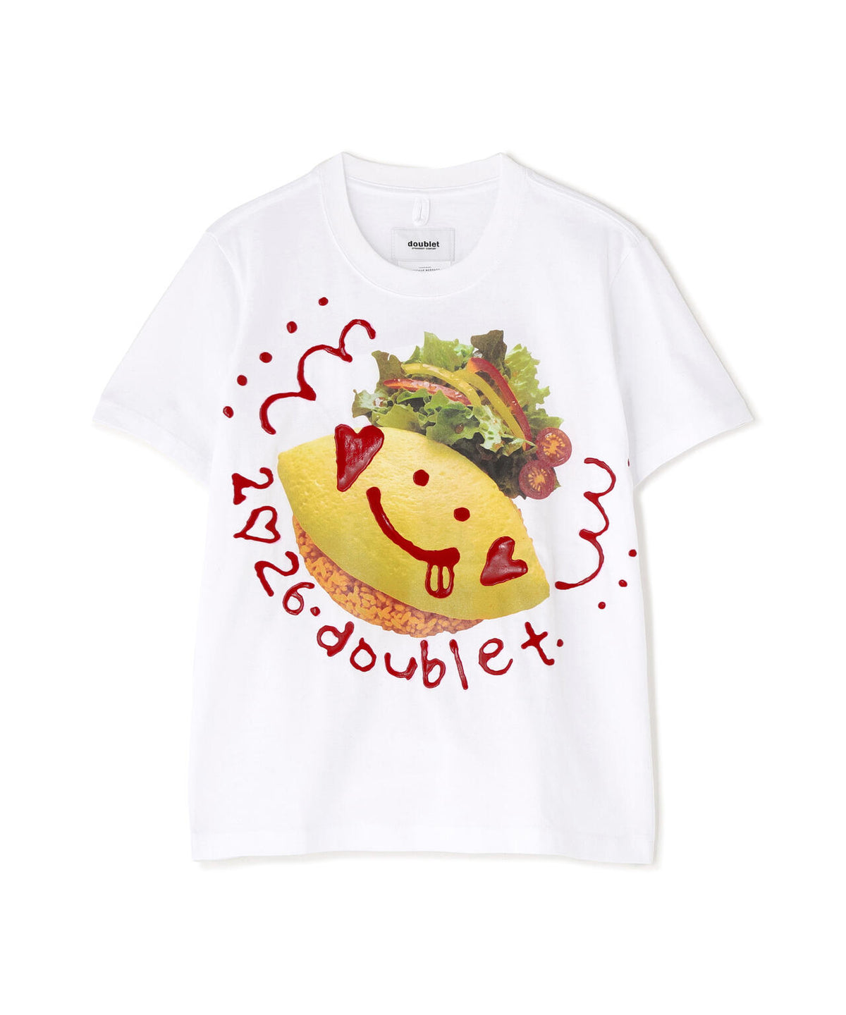 doublet/ダブレット/KETCHUP MESSAGE OMURICE T-SHIRT