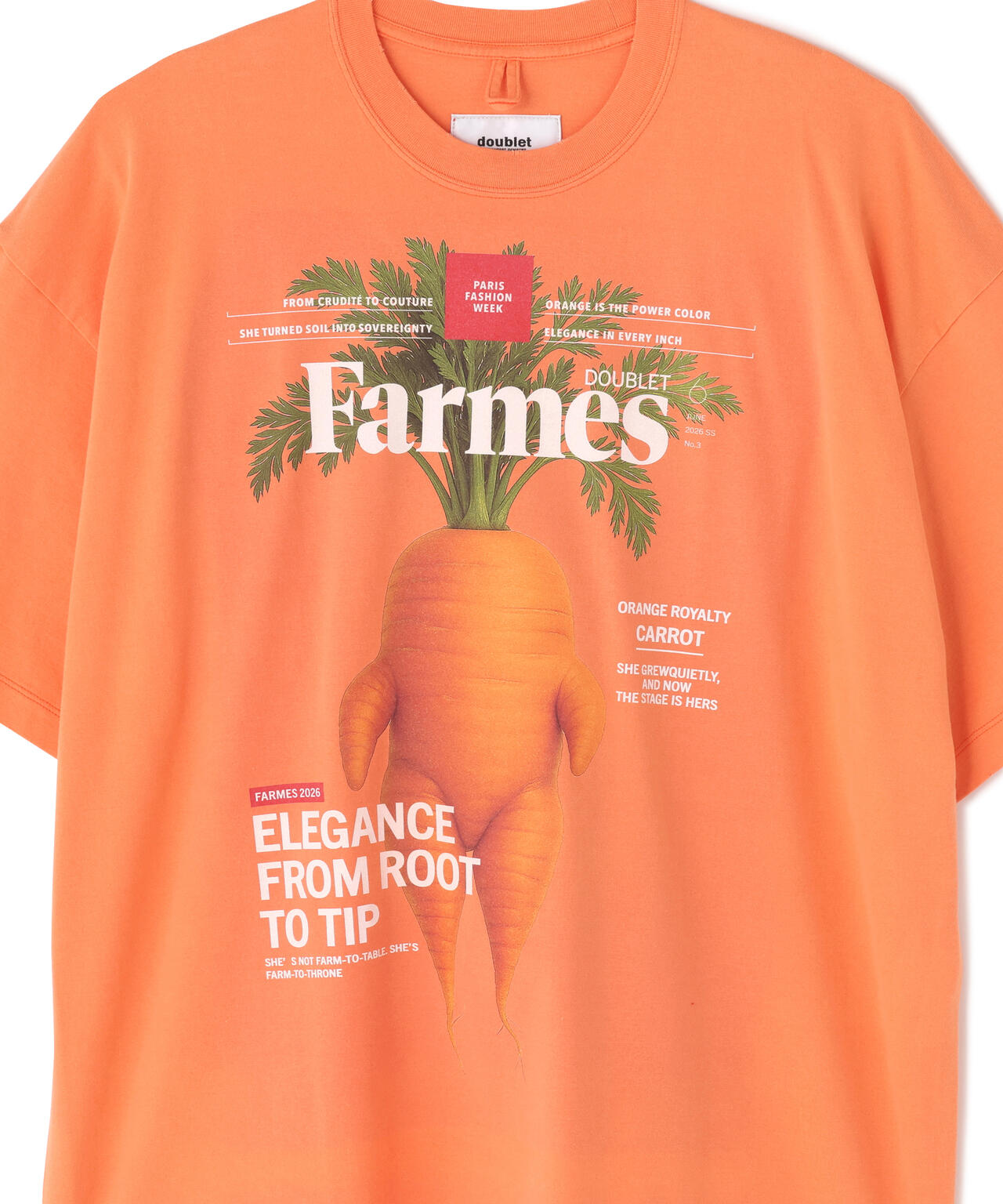doublet/ダブレット/FARMERS MAGAZINE COVER T-SHIRT