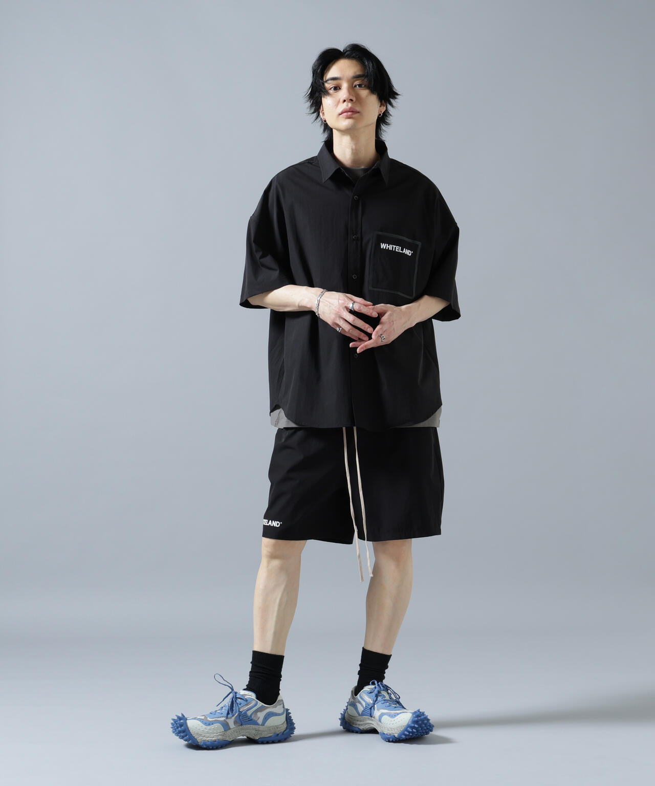 【WEB&DEPOT限定】WHITELAND/ホワイトランド/LOGO P-TECK S/S SHIRTS