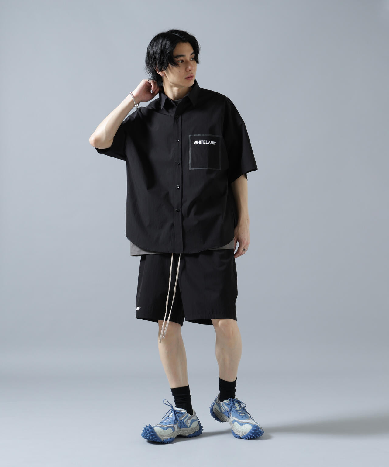 【WEB&DEPOT限定】WHITELAND/ホワイトランド/LOGO P-TECK S/S SHIRTS