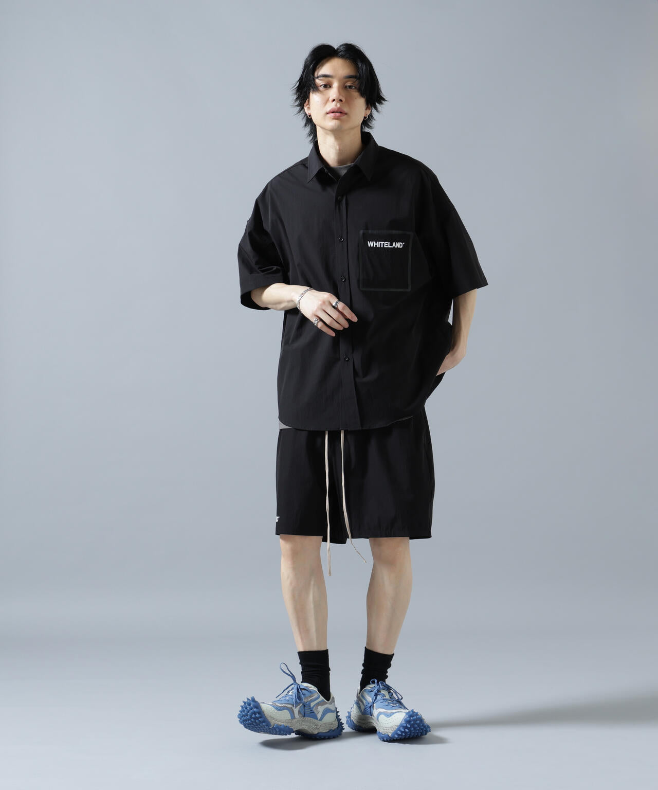 【WEB&DEPOT限定】WHITELAND/ホワイトランド/LOGO P-TECK S/S SHIRTS