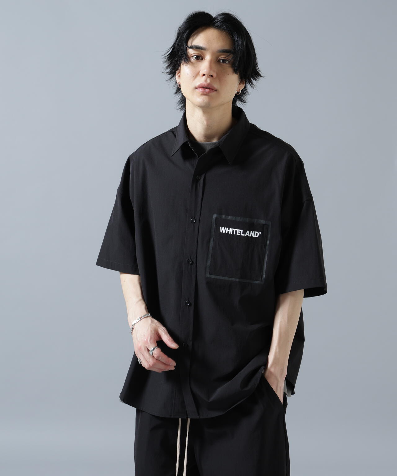 【WEB&DEPOT限定】WHITELAND/ホワイトランド/LOGO P-TECK S/S SHIRTS