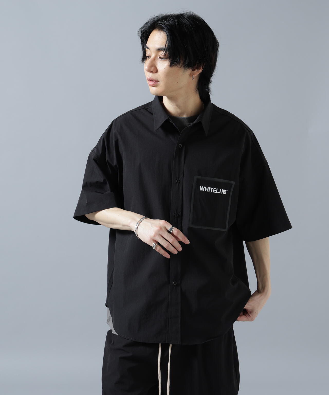 【WEB&DEPOT限定】WHITELAND/ホワイトランド/LOGO P-TECK S/S SHIRTS