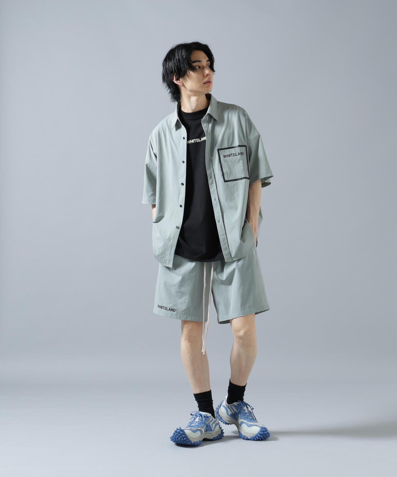 【WEB&DEPOT限定】WHITELAND/ホワイトランド/LOGO P-TECK S/S SHIRTS
