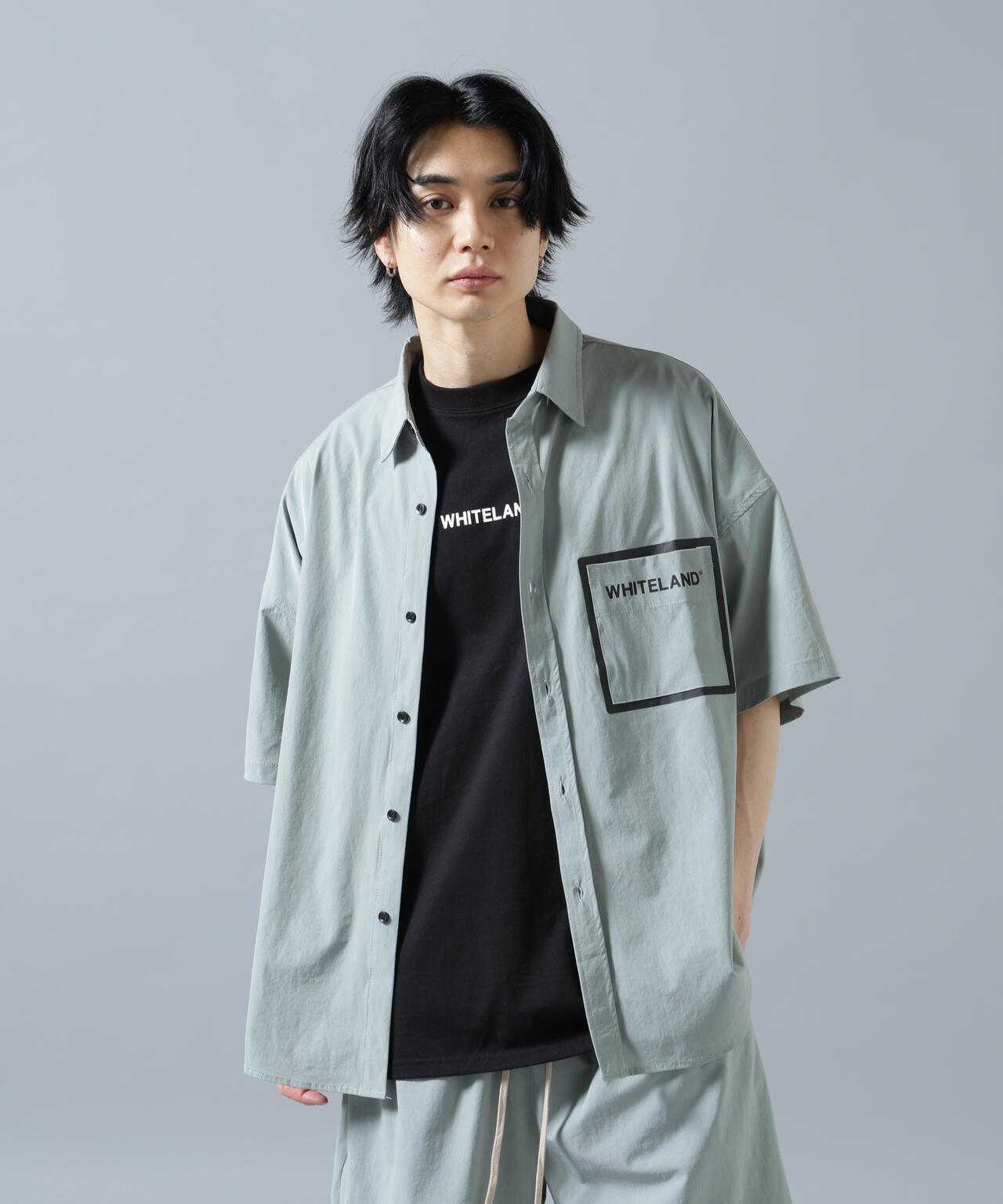 【WEB&DEPOT限定】WHITELAND/ホワイトランド/LOGO P-TECK S/S SHIRTS