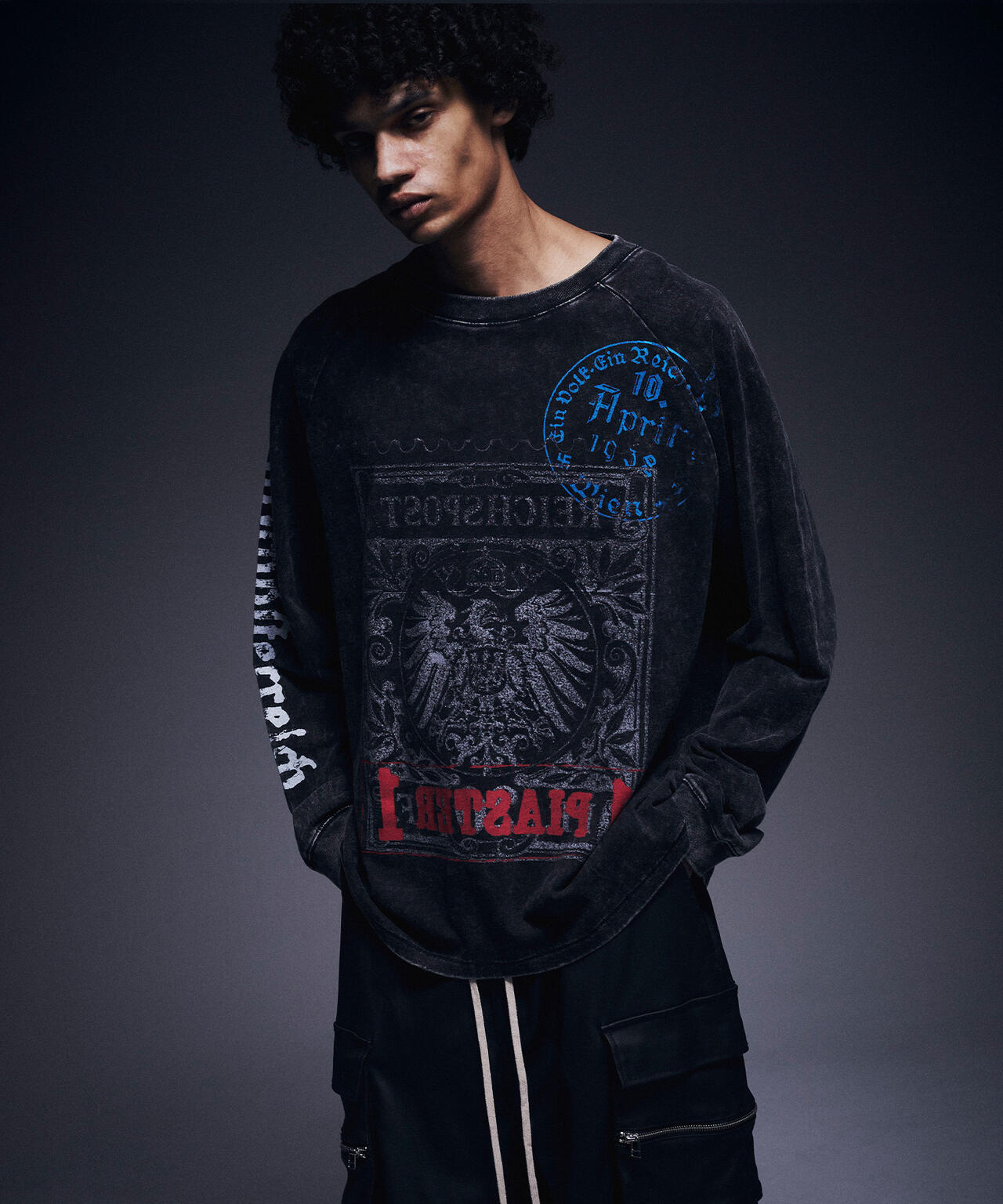 DankeSchon/ダンケシェーン/CHEMICAL RAGLAN LST STEMPEL