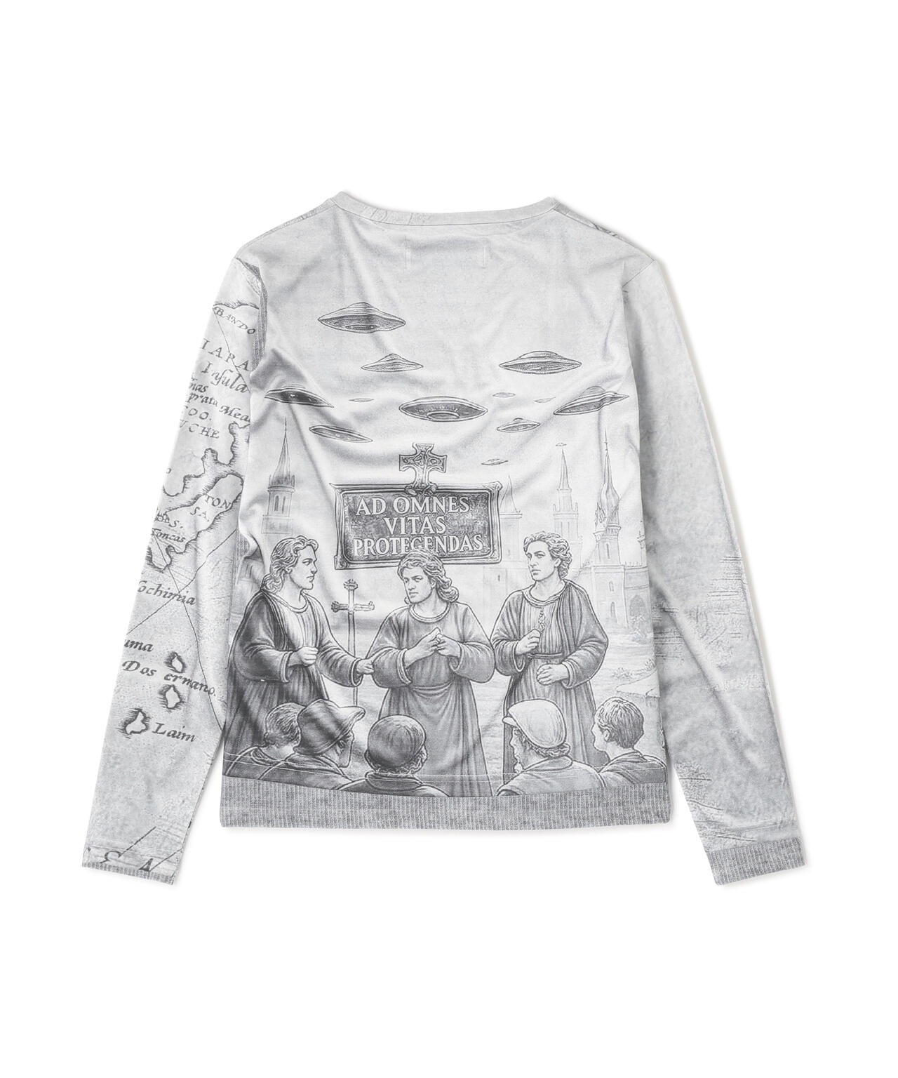 WHITELAND/ホワイトランド/TRANSCRIPTION L/S TEE