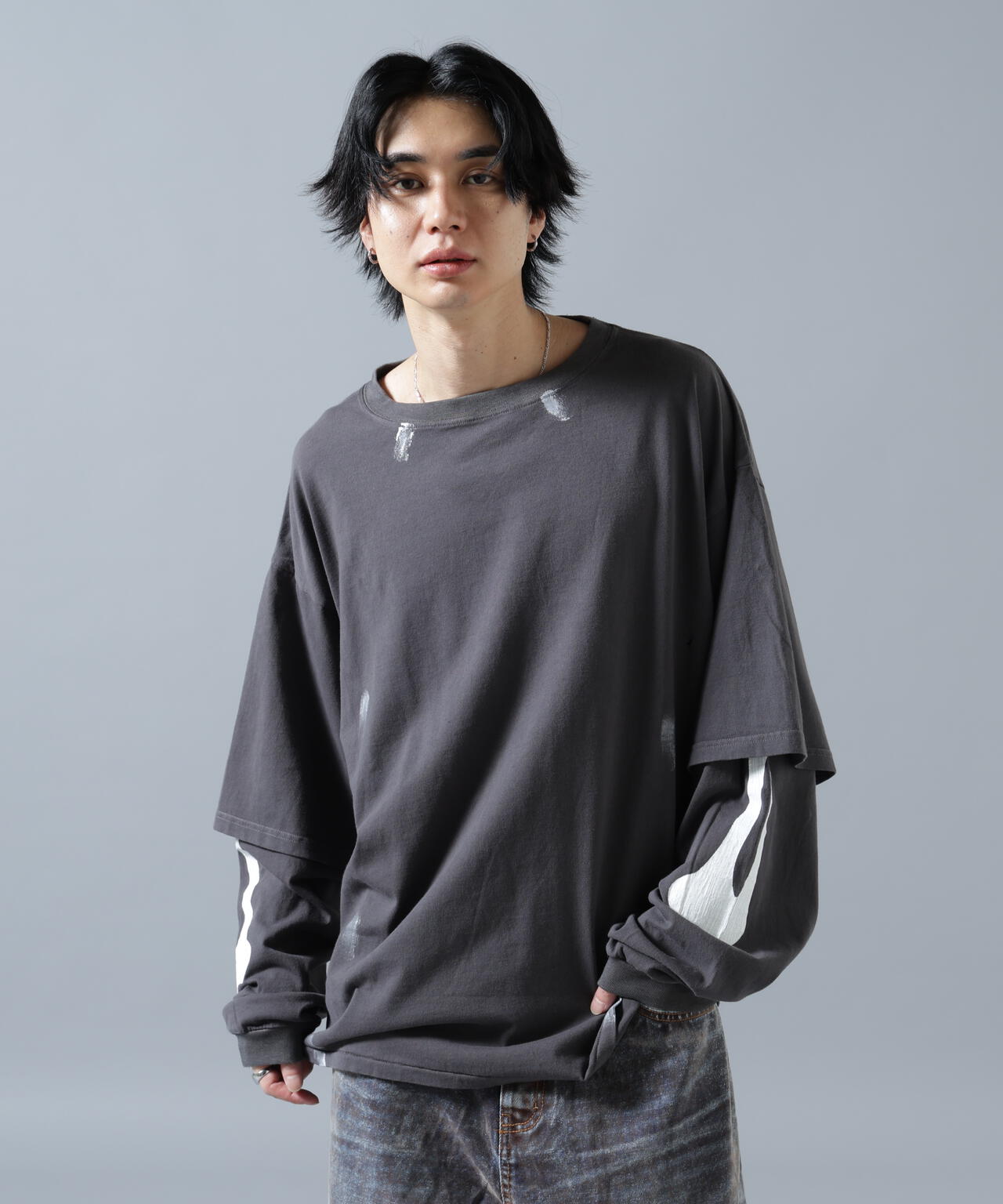 WHITELAND/ホワイトランド/LAYER L/S T-SHIRTS