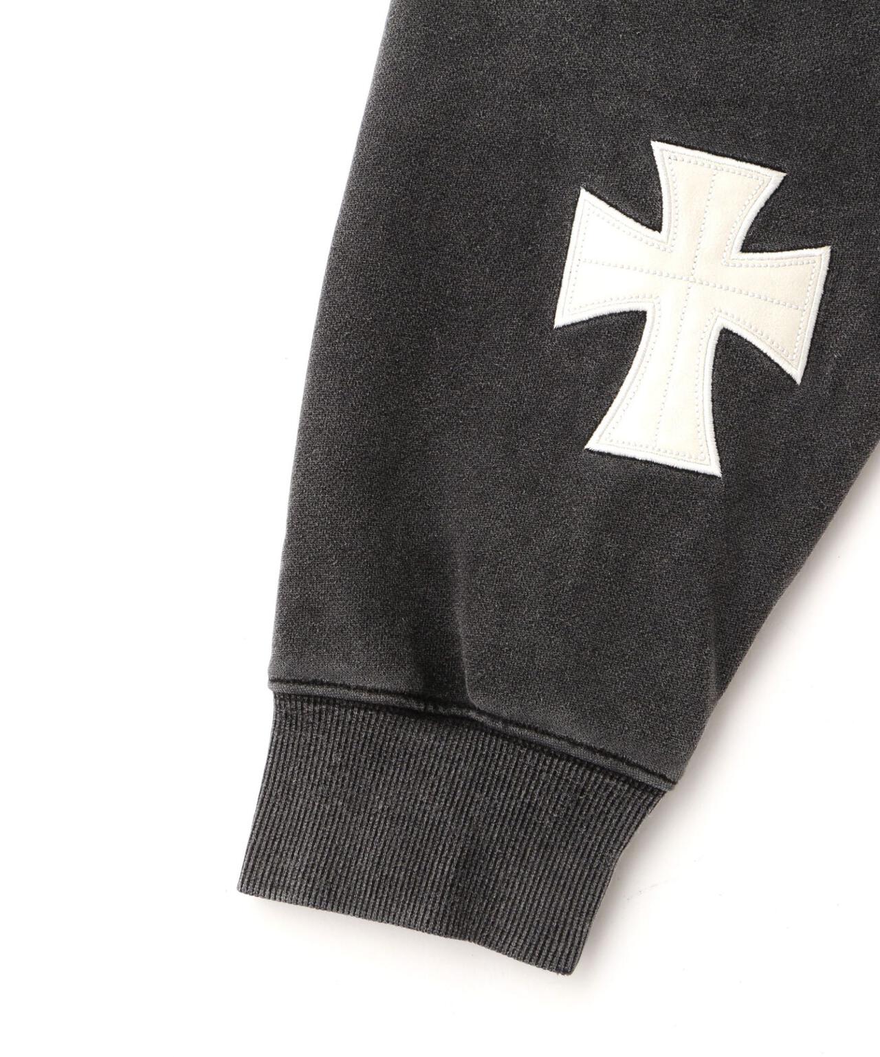 UNKNOWNLONDON/アンノウンロンドン/【LHP EXCLUSIVE】LEATHER CROSS ZIP HOODIE