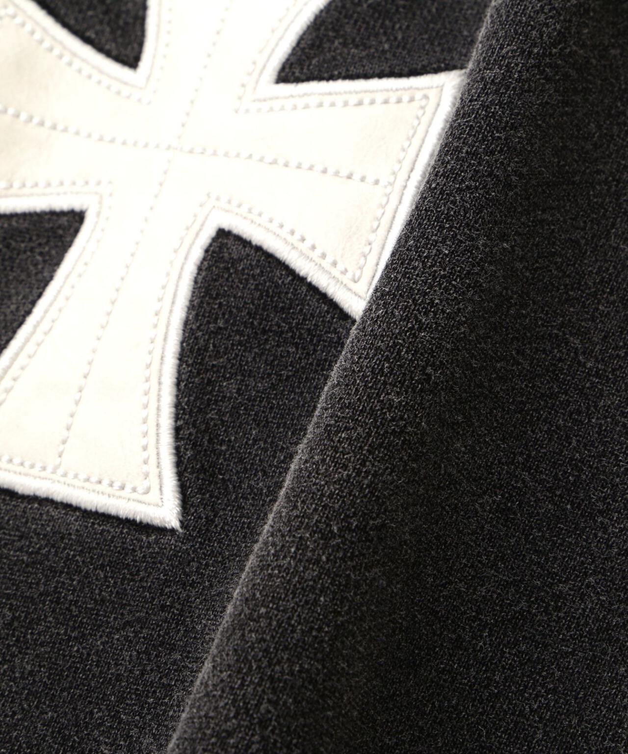 UNKNOWNLONDON/アンノウンロンドン/【LHP EXCLUSIVE】LEATHER CROSS ZIP HOODIE