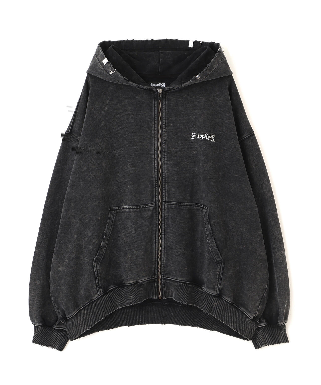 SUPPLIER/サプライヤー/【LHP WEB EXCLUSIVE】VINTAGE WASH PIERCED ZIP HOODIE