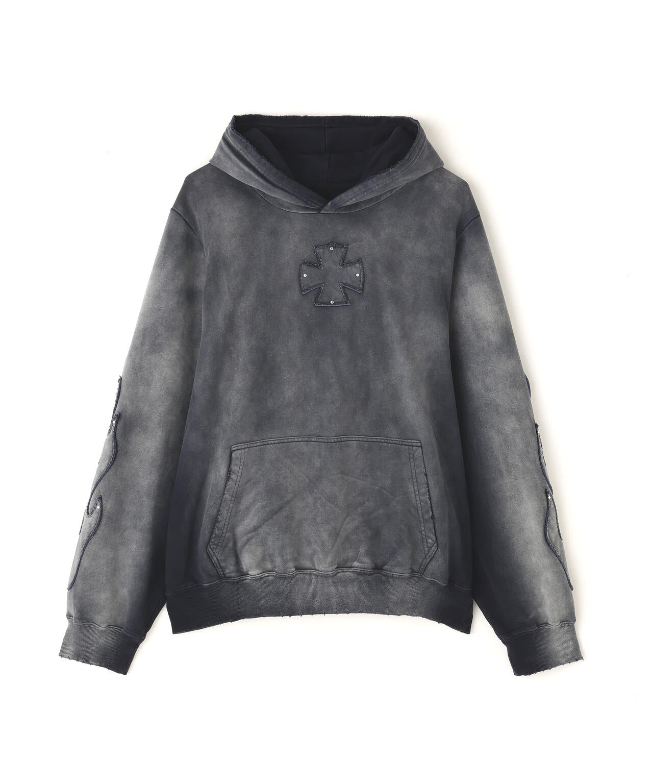 DankeSchon/ダンケシェーン/SPRAY PIGMENT SWEAT HOODIE IRON