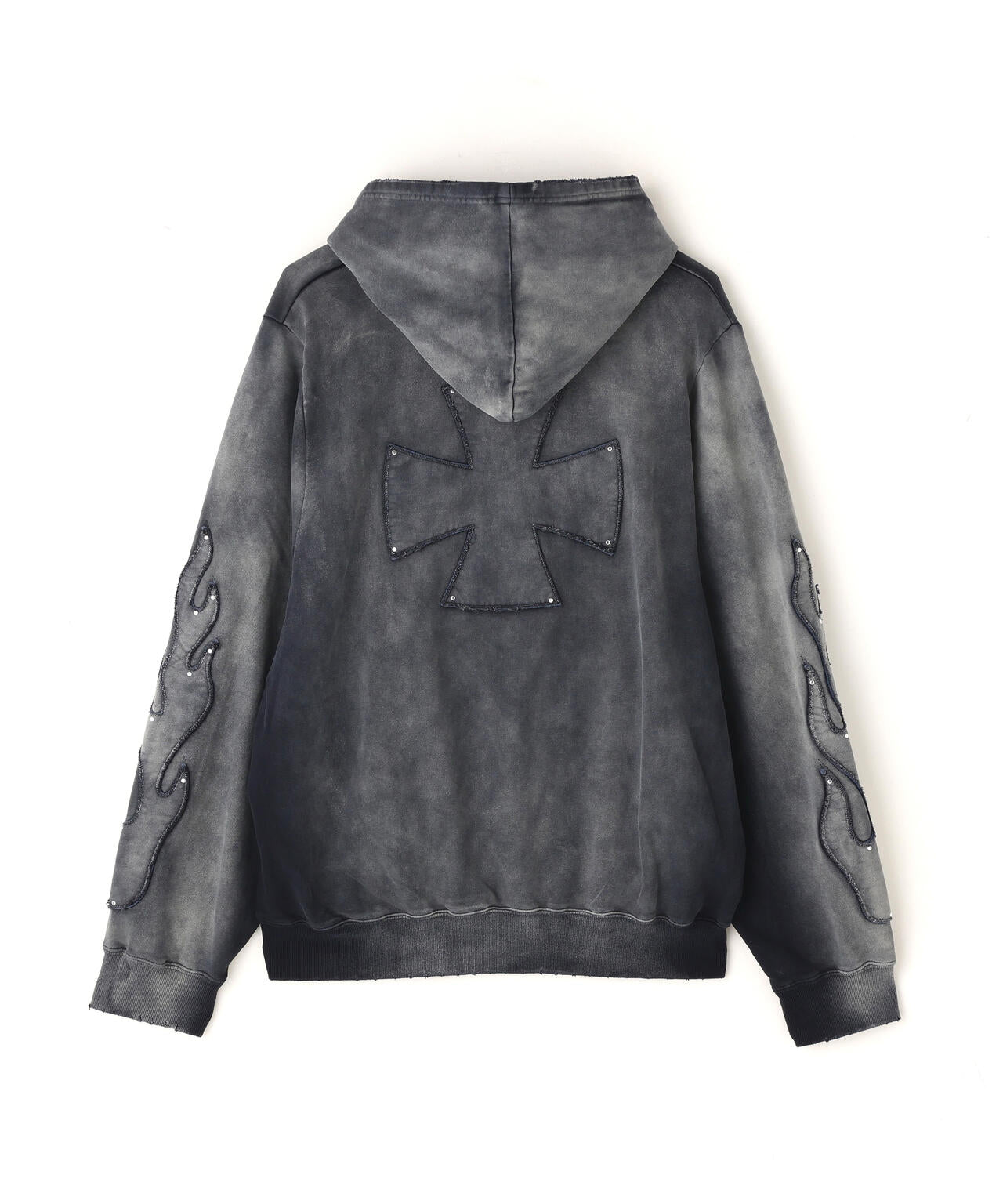 DankeSchon/ダンケシェーン/SPRAY PIGMENT SWEAT HOODIE IRON