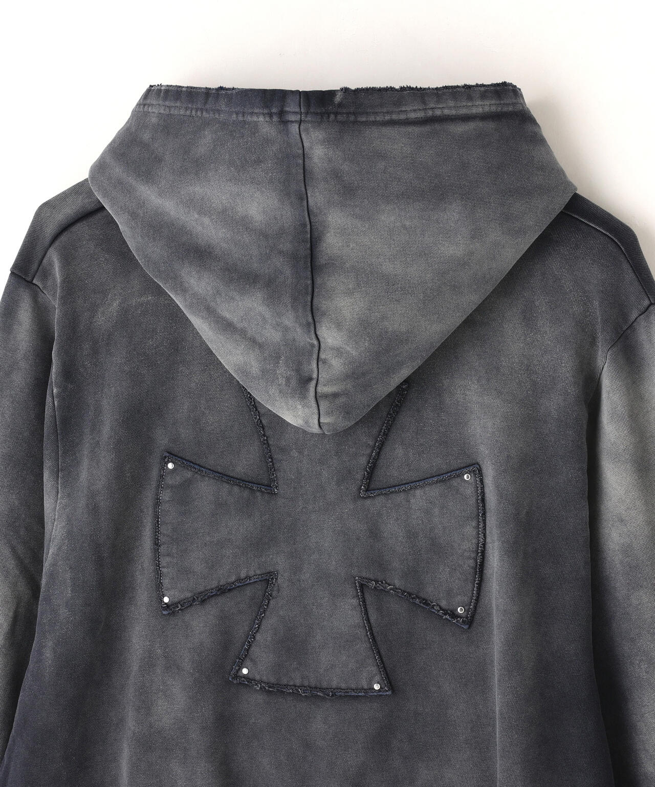 DankeSchon/ダンケシェーン/SPRAY PIGMENT SWEAT HOODIE IRON