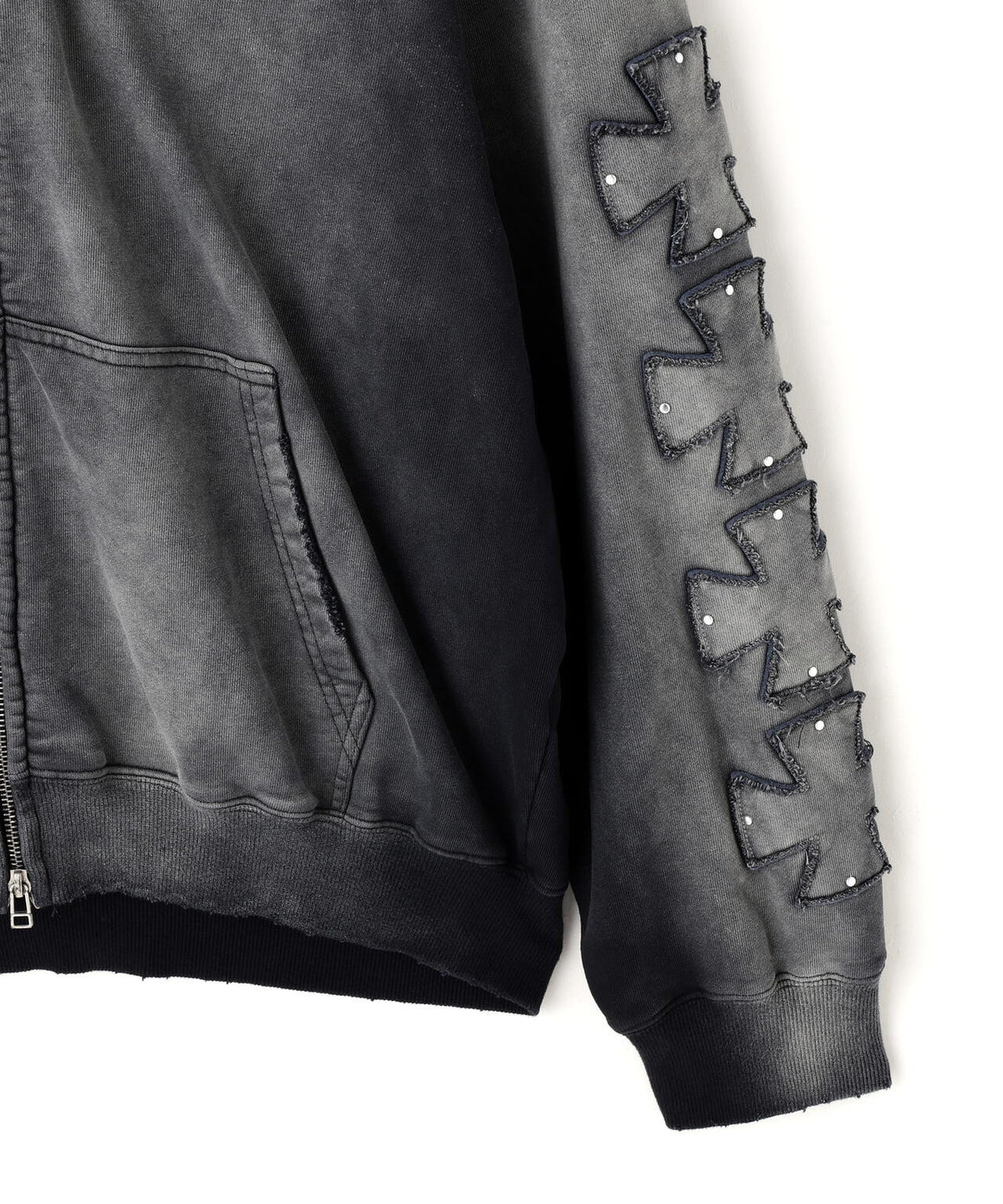 DankeSchon/ダンケシェーン/SPRAY PIGMENT SWEAT ZIP HOODIE
