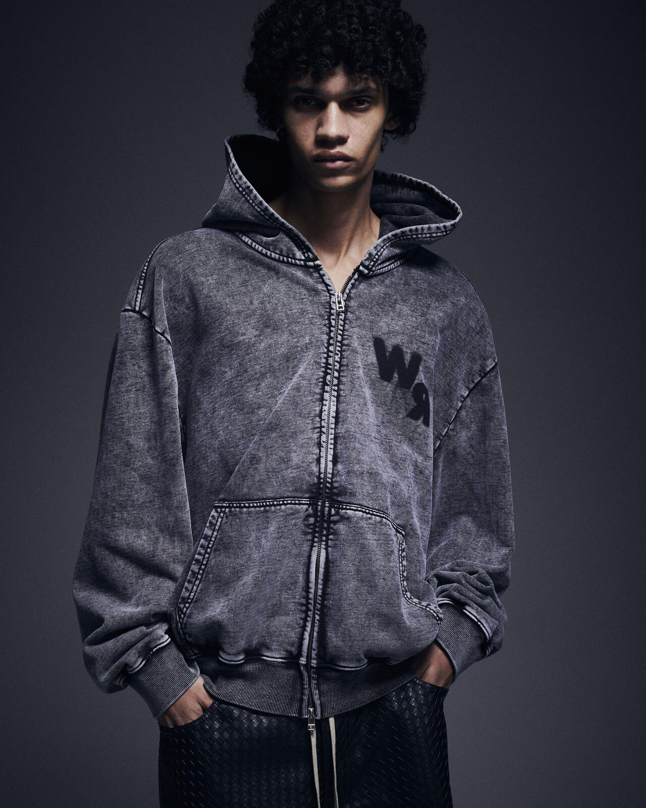 DankeSchon/ダンケシェーン/CHEMICAL SWEAT ZIP HOODIE