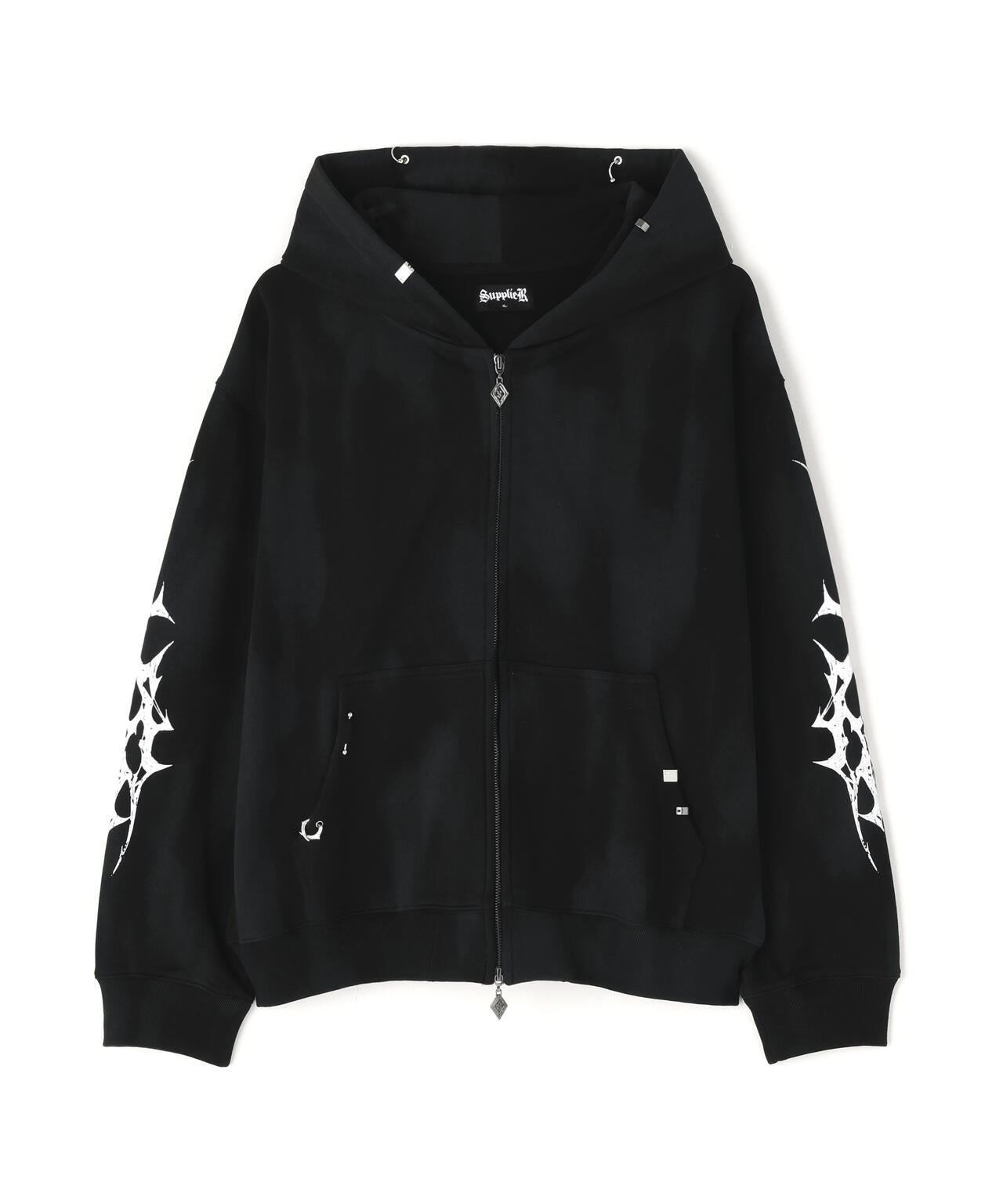 SUPPLIER/サプライヤー/TRIBAL BONES PIERCED HOODIE