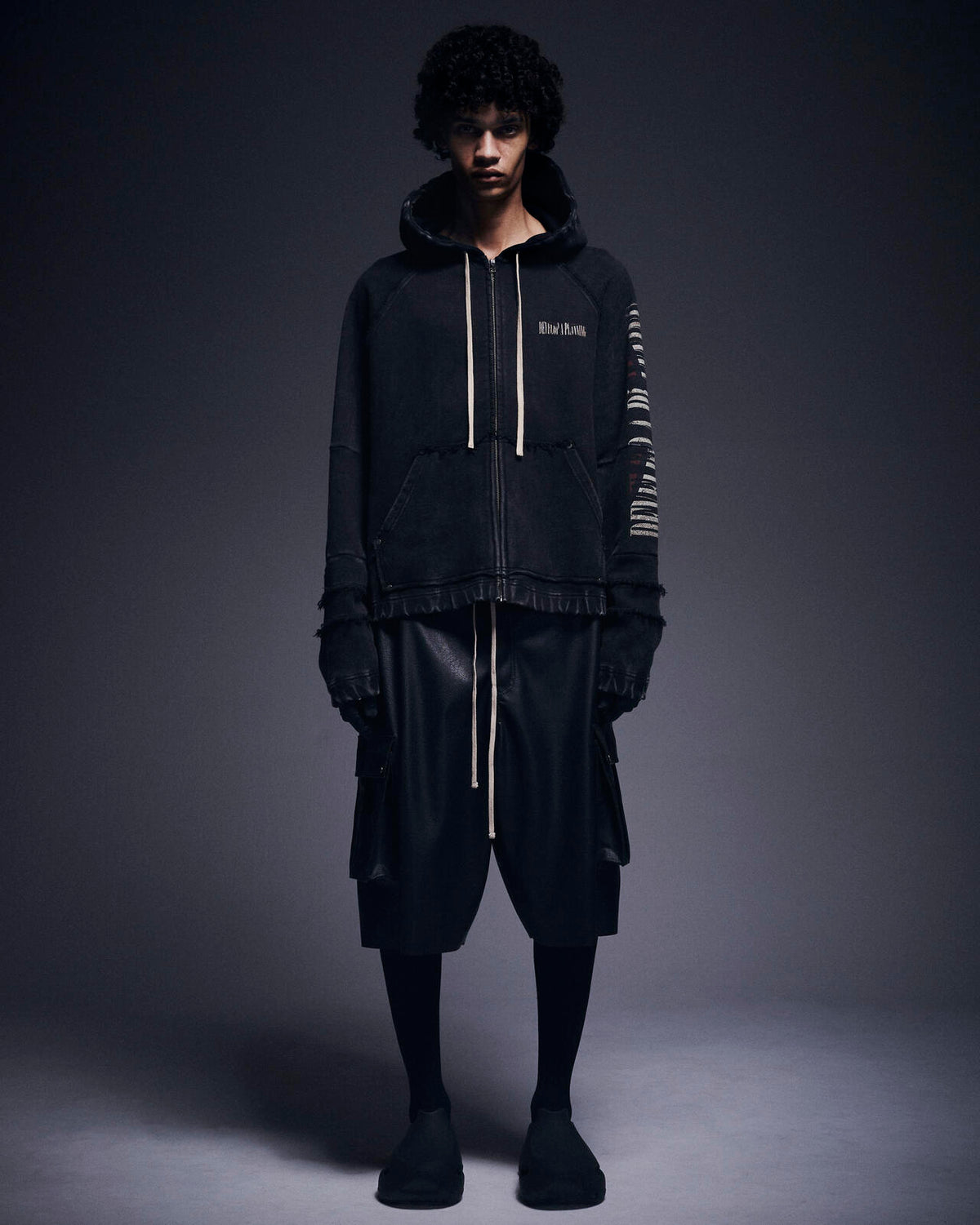 DankeSchon/ダンケシェーン/490 CHEMICAL ZIP HOODIE IRONCROSS