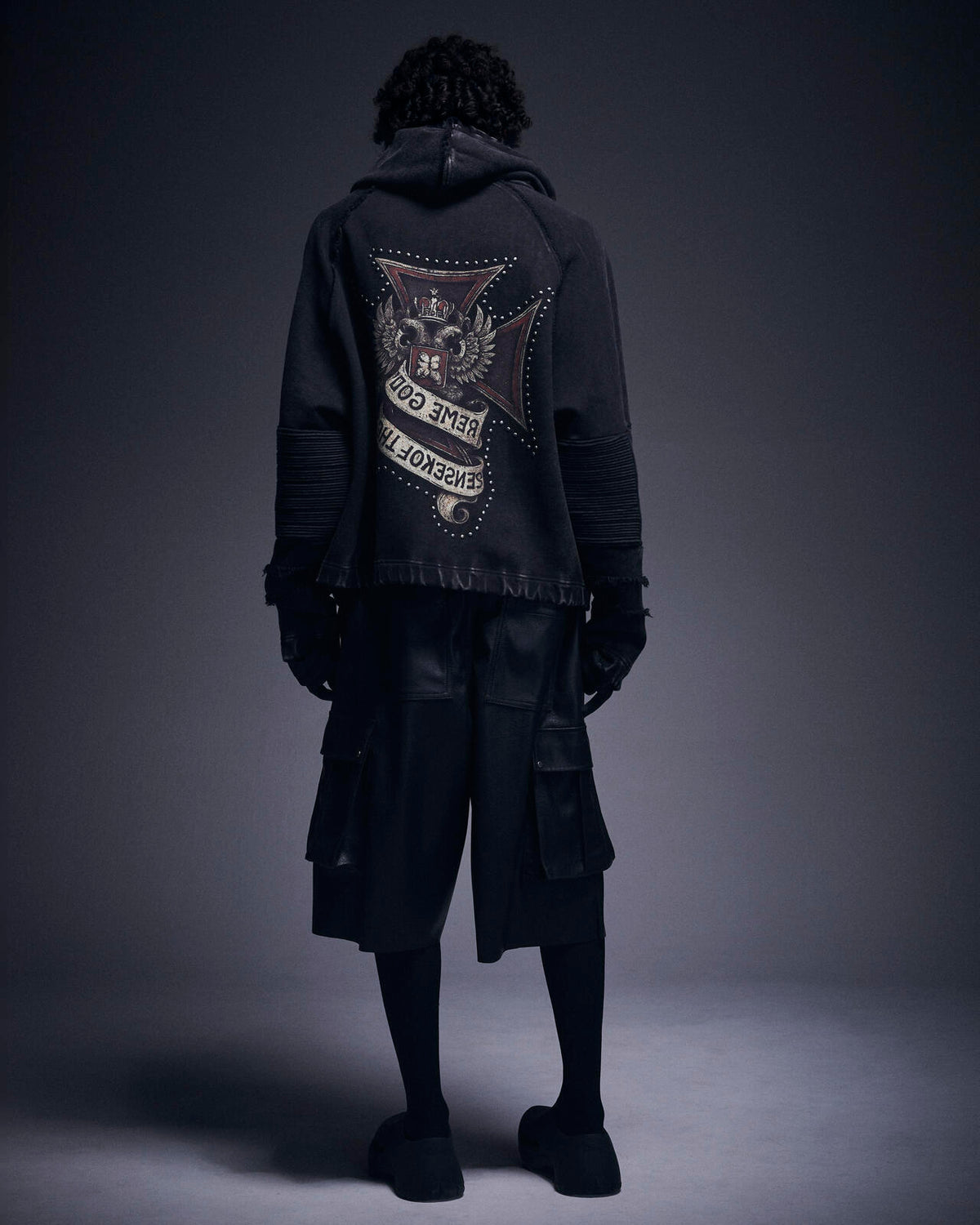 DankeSchon/ダンケシェーン/490 CHEMICAL ZIP HOODIE IRONCROSS