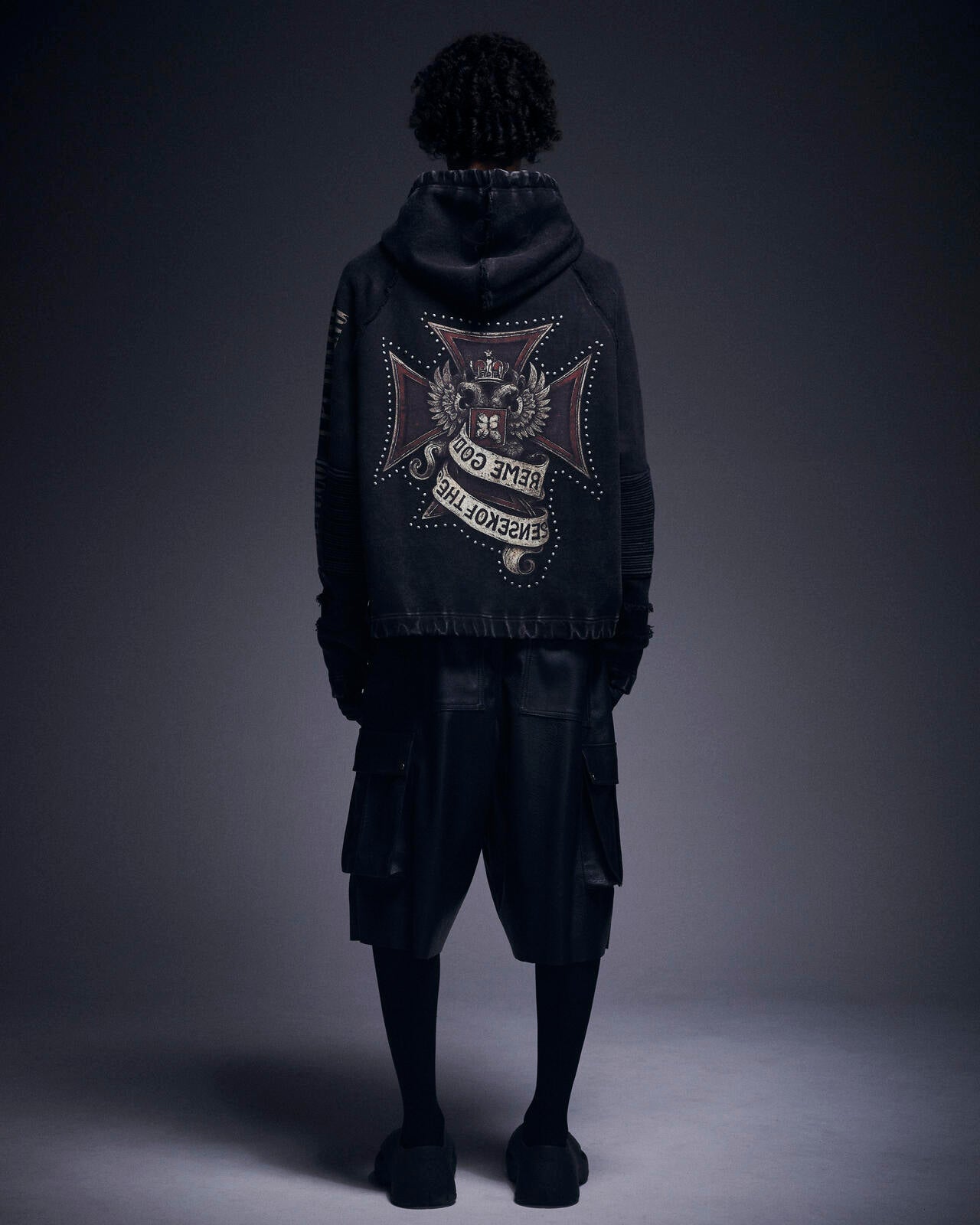 DankeSchon/ダンケシェーン/490 CHEMICAL ZIP HOODIE IRONCROSS