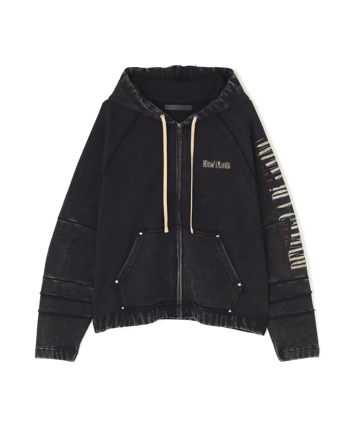 DankeSchon/ダンケシェーン/490 CHEMICAL ZIP HOODIE IRONCROSS