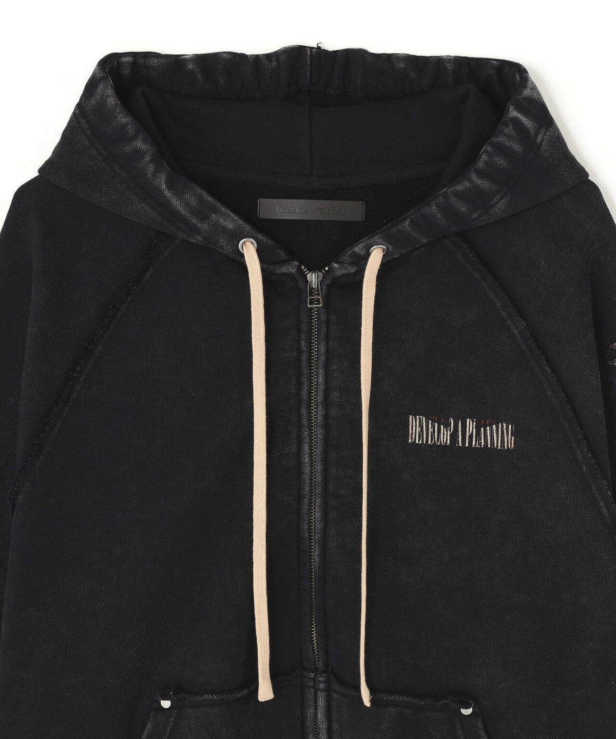 DankeSchon/ダンケシェーン/490 CHEMICAL ZIP HOODIE IRONCROSS