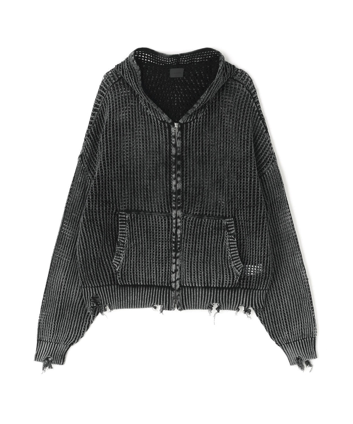 DankeSchon/ダンケシェーン/ACID WASH MESH HOODIE