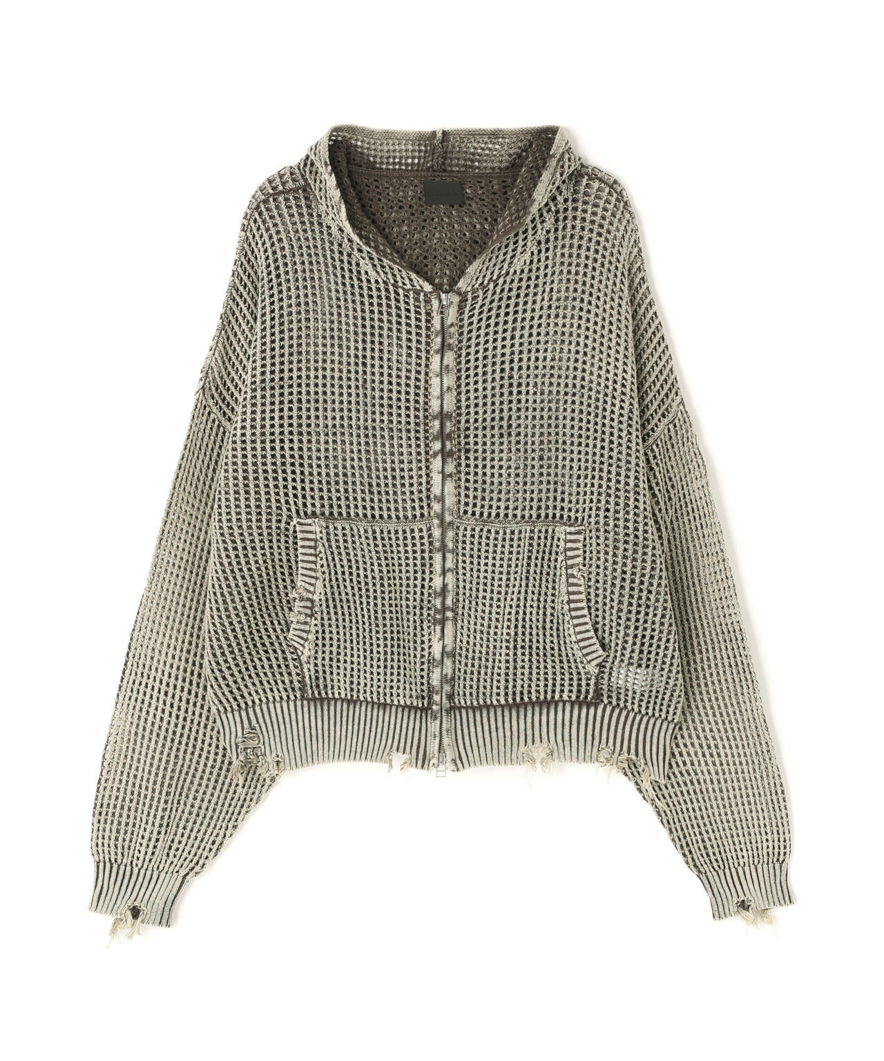 DankeSchon/ダンケシェーン/ACID WASH MESH HOODIE