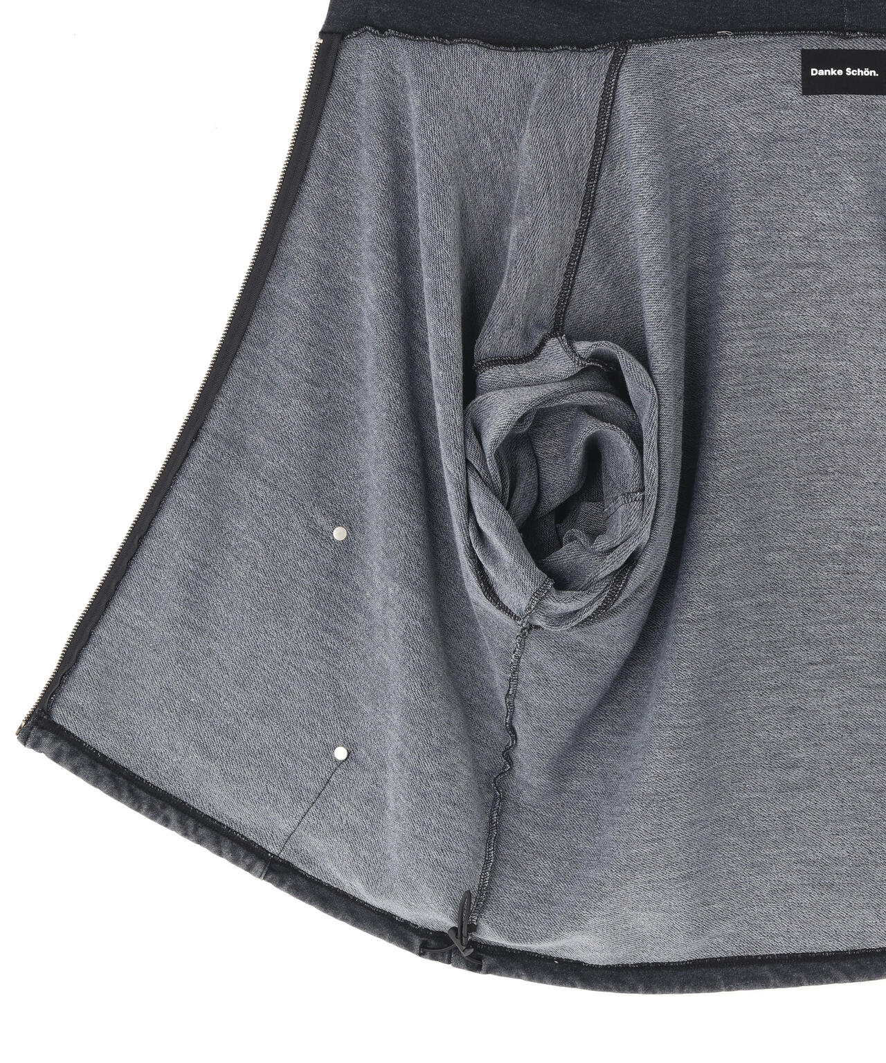【WEB&DEPOT限定】DankeSchon/ダンケシェーン/STUDS SWEAT ZIP HOODIE