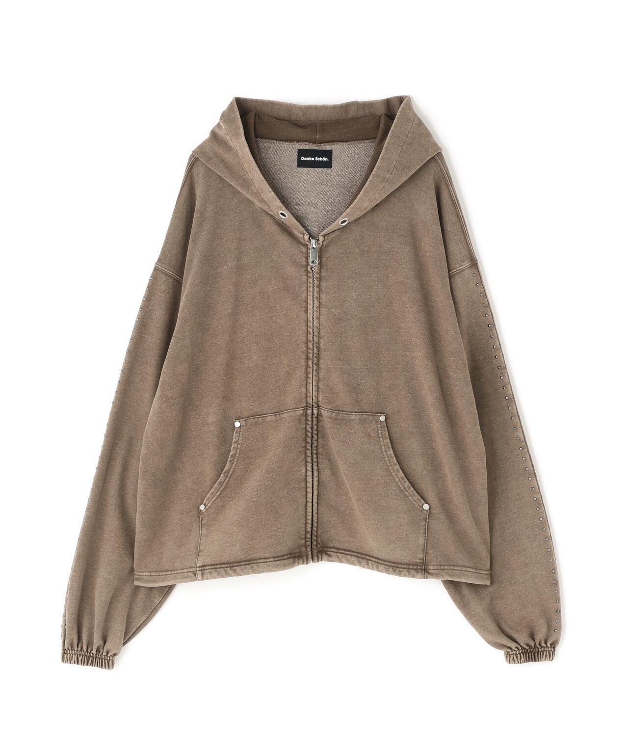 【WEB&DEPOT限定】DankeSchon/ダンケシェーン/STUDS SWEAT ZIP HOODIE
