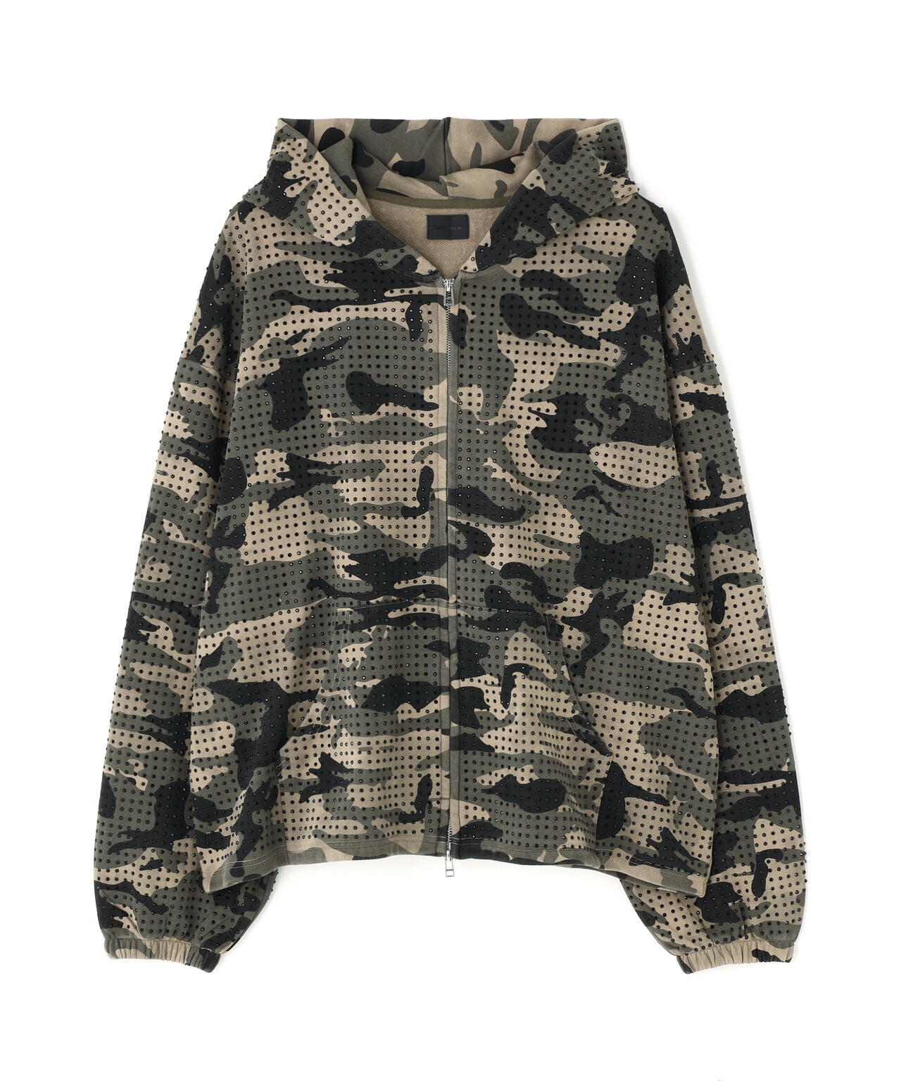 DankeSchon/ダンケシェーン/CAMO LINESTONE ZIP HOODIE