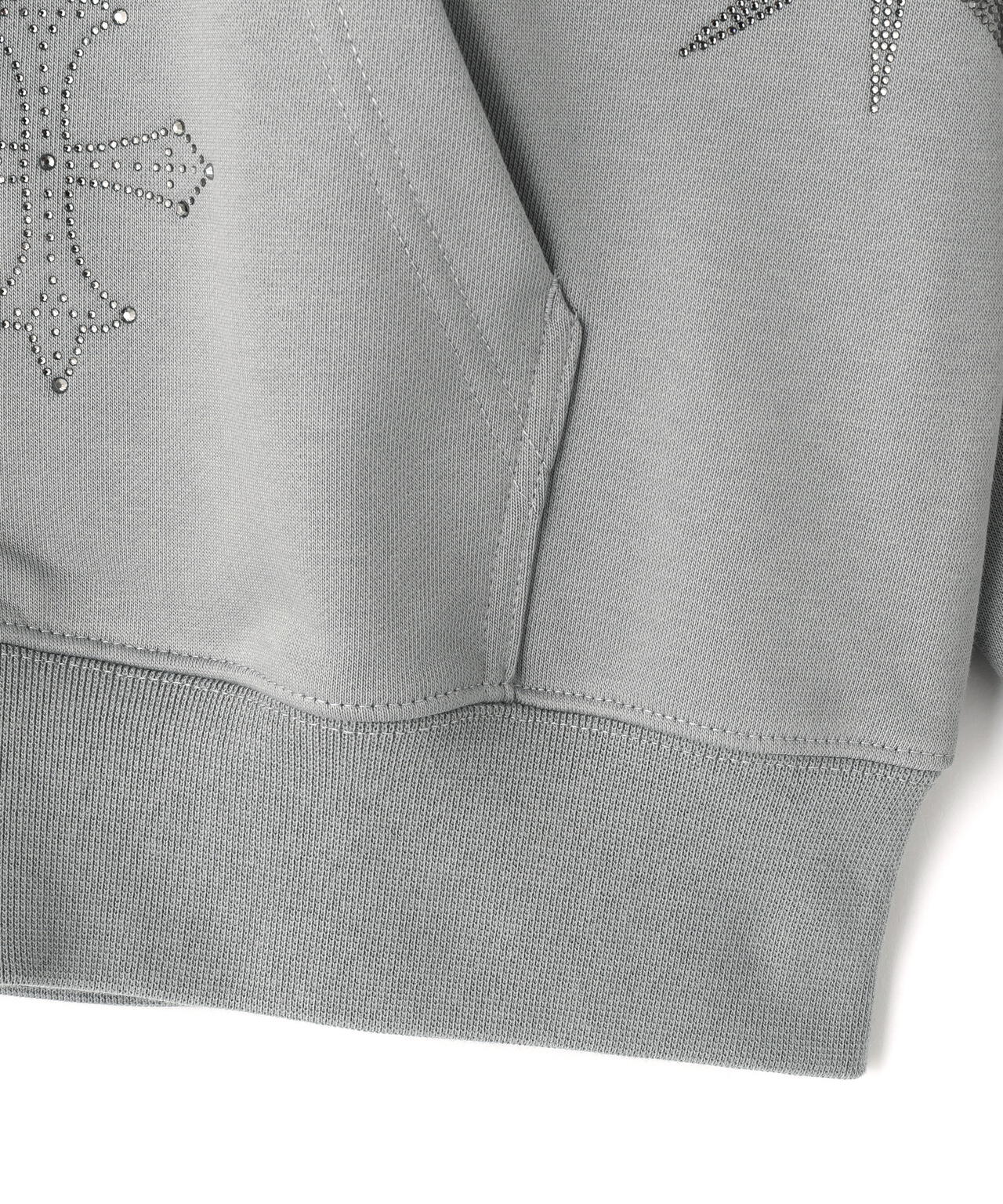 UNKNOWNLONDON/アンノウンロンドン/Dagger Cross Rhinestone Zip Hoodie