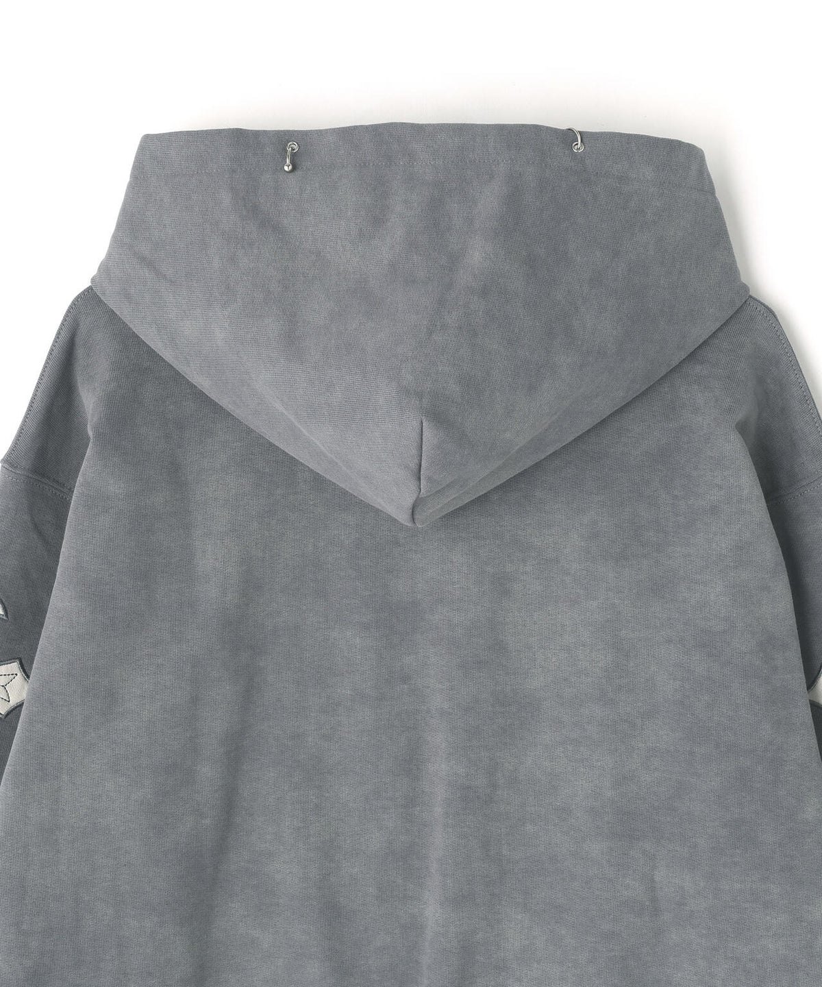 UNKNOWNLONDON/アンノウンロンドン/Dagger Cross Leather Patch Zip Hoodie