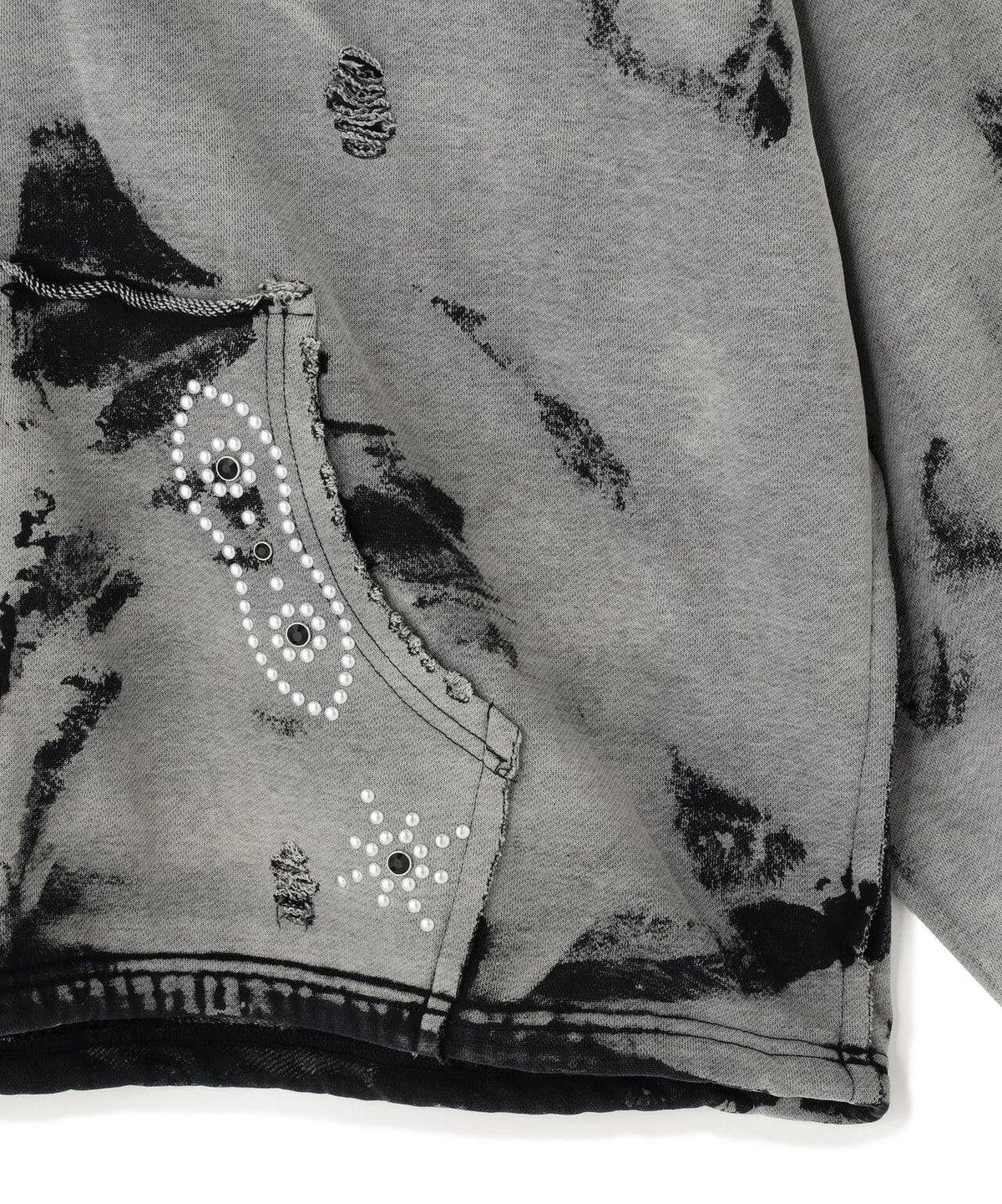 DankeSchon/ダンケシェーン/STUDS SWEAT ZIP HOODIE